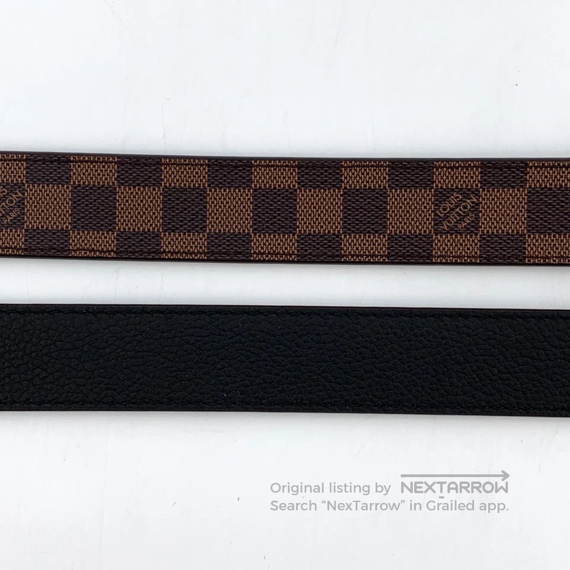 Louis Vuitton Louis Vuitton Dark Brown Checkerboard Smooth Buckle Leathe Size ONE SIZE - 6 Thumbnail
