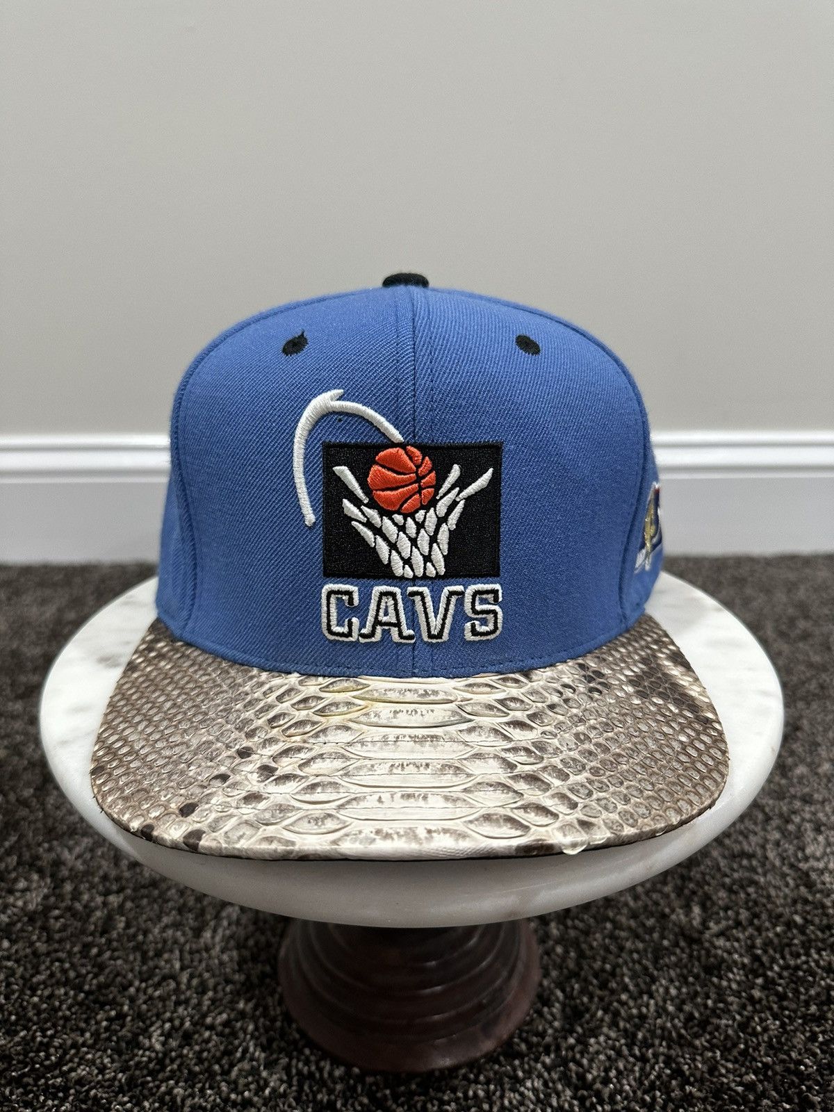 image of Just Don X Mitchell & Ness Hwc Cleveland Cavaliers Blue Hat, Men's