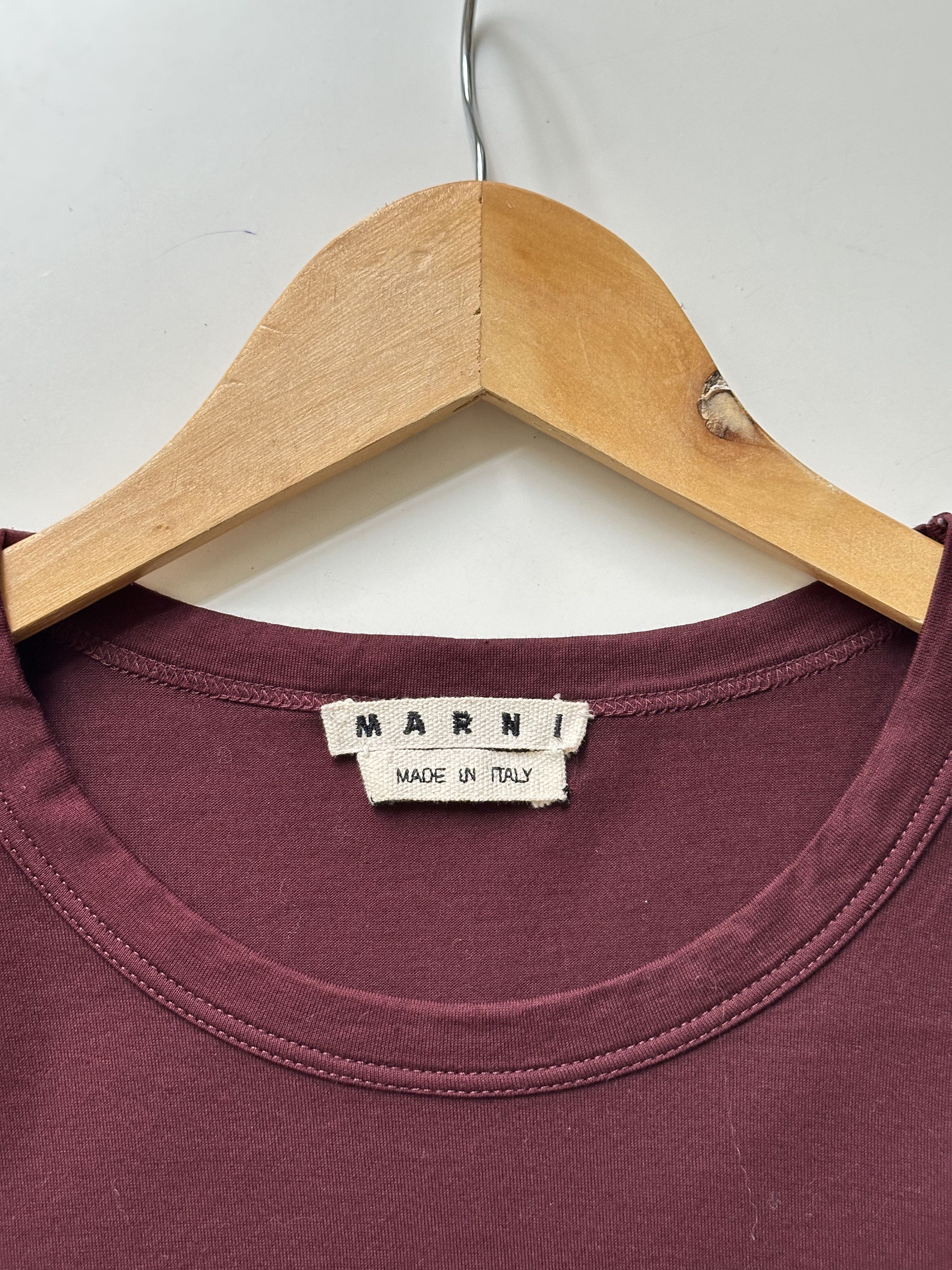 Marni Marni Burgundi Long Sleeve Made In Italy Size US M / EU 48-50 / 2 - 4 Thumbnail