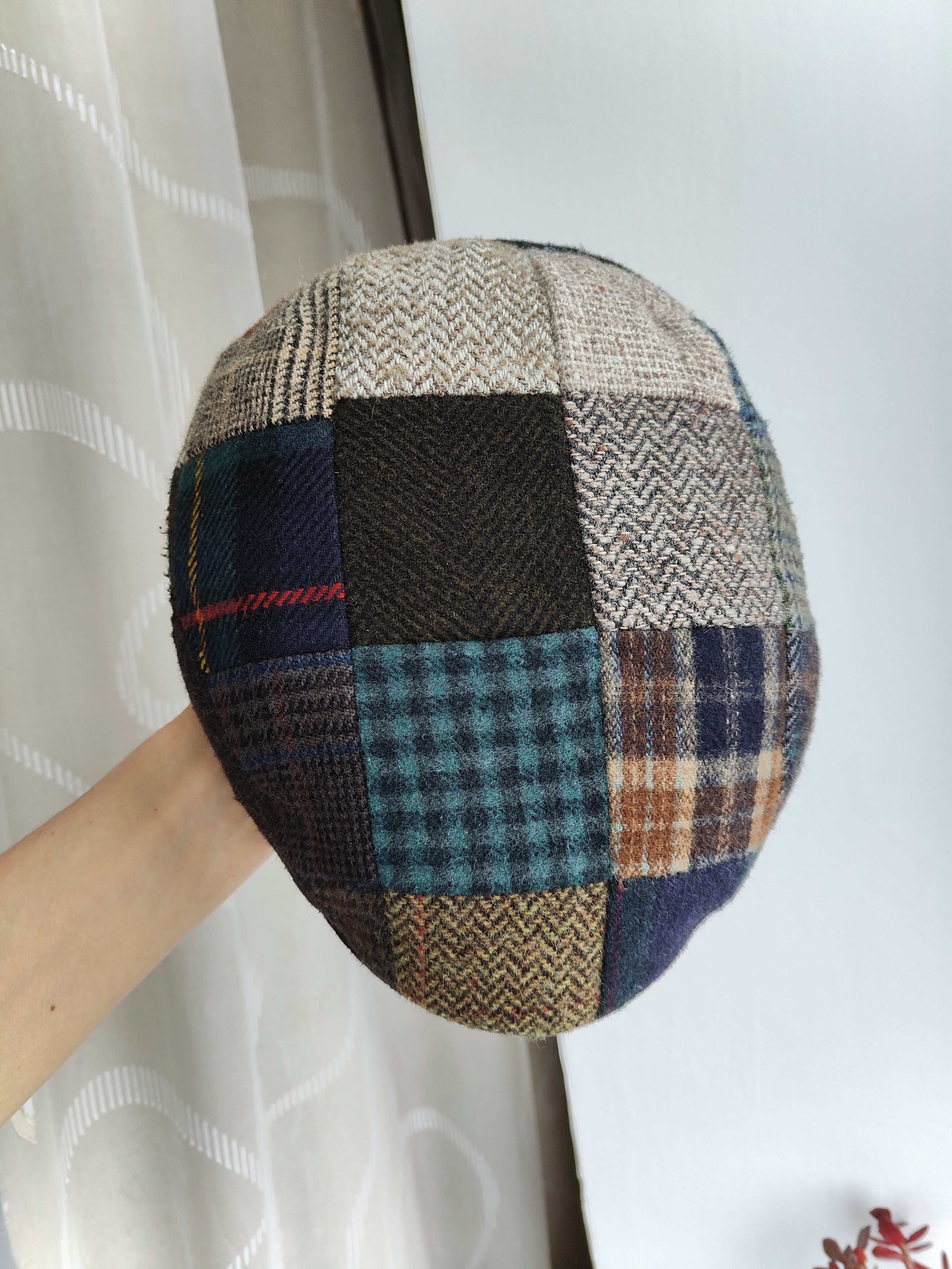 Harris Tweed Woolen Flat Cap Framar by Seifter Hats Italy Newsboy Baker Size ONE SIZE - 10 Thumbnail