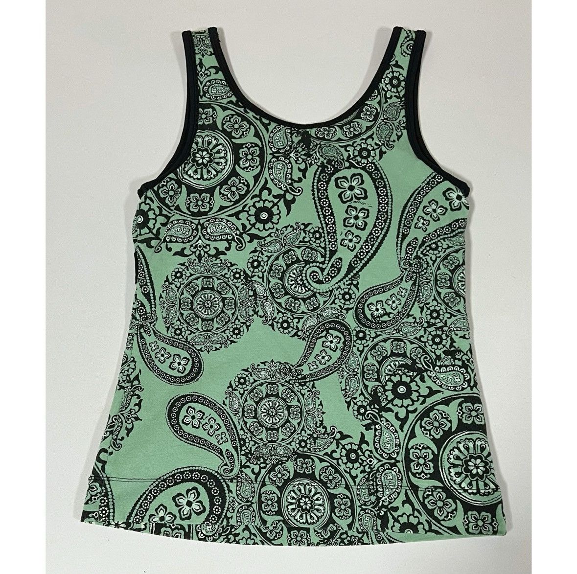 Vintage SJB Active Paisley Print Cami Tank Top Workout Shirt Size S🖤 Size S / US 4 / IT 40 - 4 Thumbnail