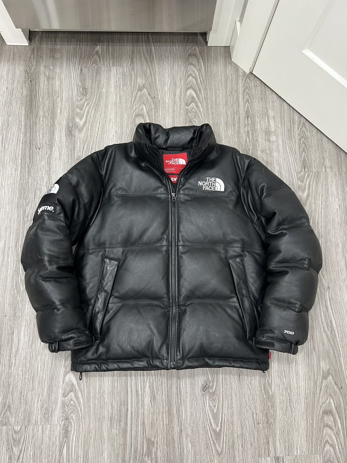 Supreme × The North Face Supreme x The North FW17 Leather Nuptse Jacket Size US M / EU 48-50 / 2 - 3 Thumbnail
