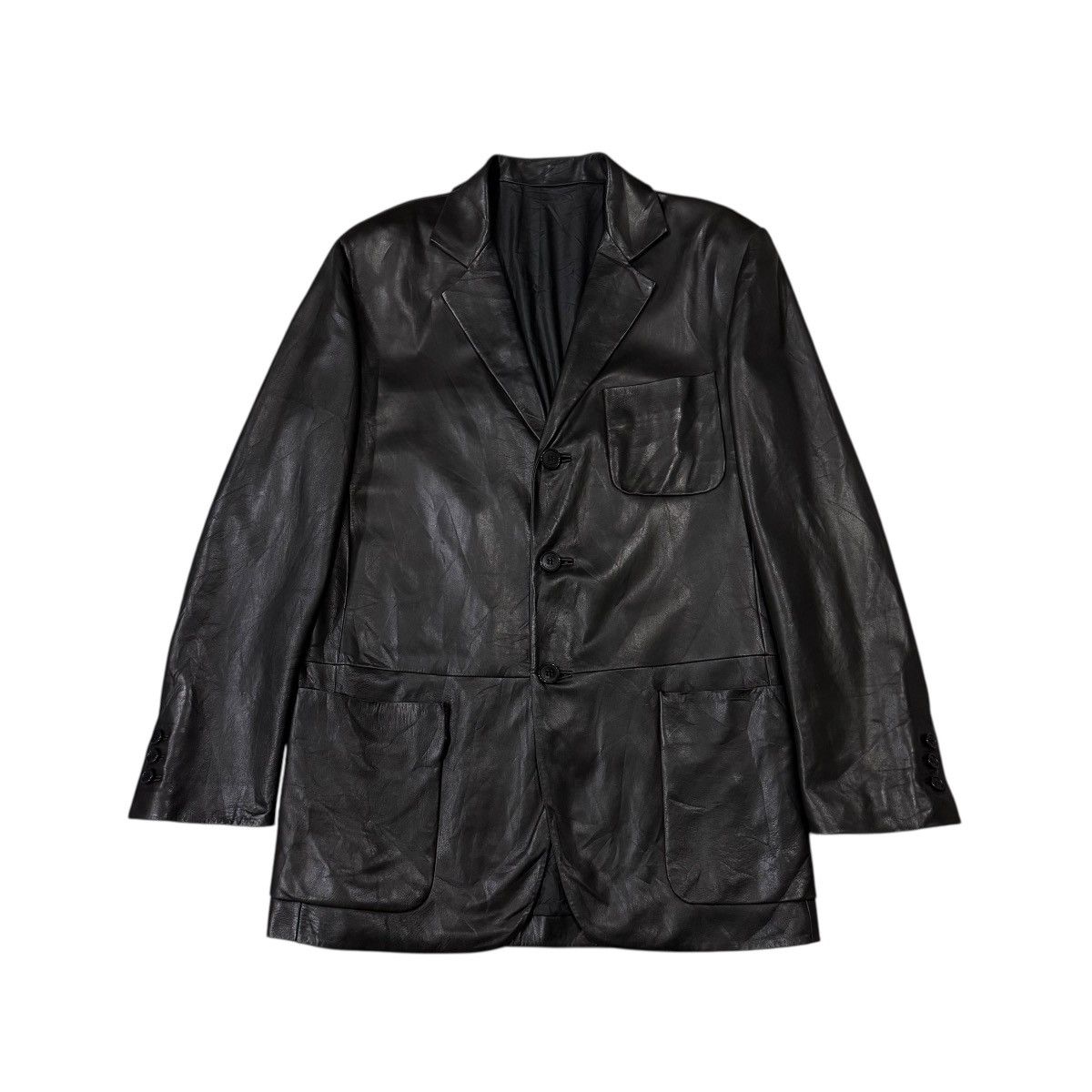 Loewe Vintage Loewe Madrid Lamb Leather Buttons Jacket Size US M / EU 48-50 / 2 - 1 Thumbnail