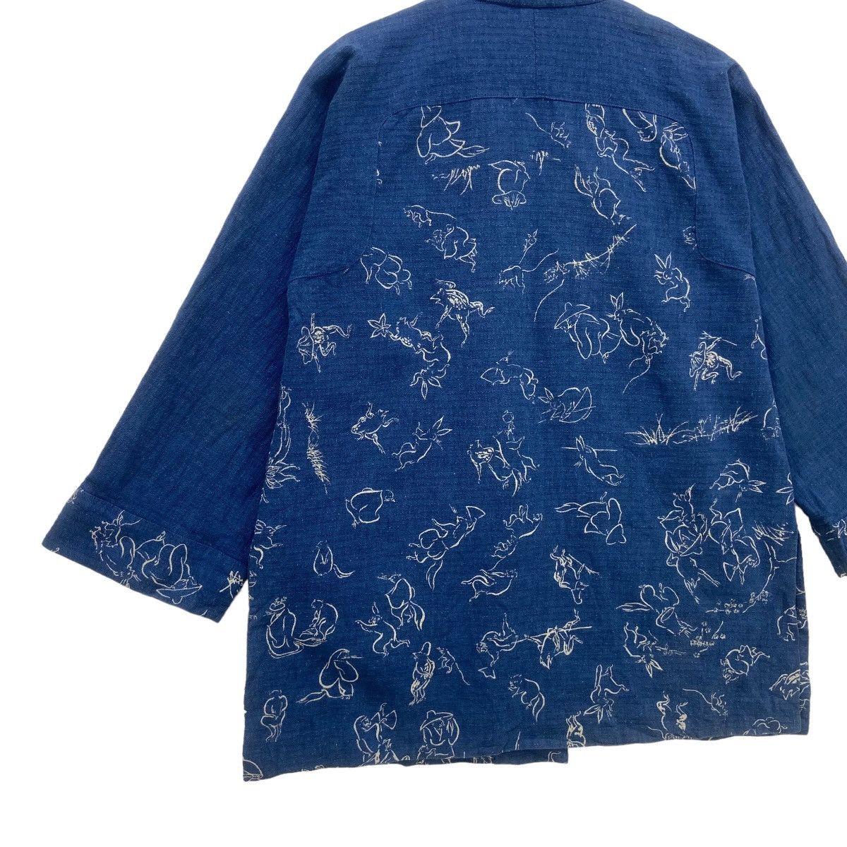 Japanese Brand Japanese Traditional Sashiko Kendo Kurama Print Buttonlesss Size US S / EU 44-46 / 1 - 7 Thumbnail