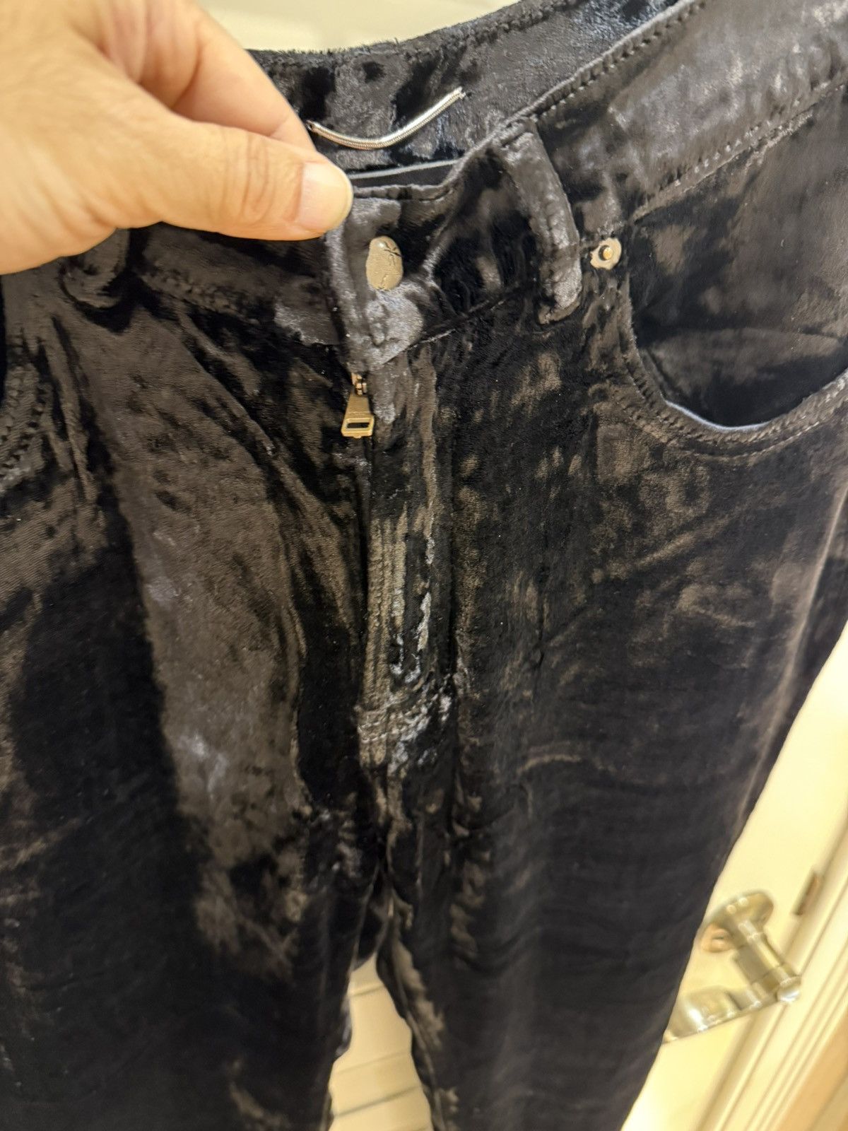 Saint Laurent Paris velvet black pants size 30 Size US 30 / EU 46 - 7 Thumbnail