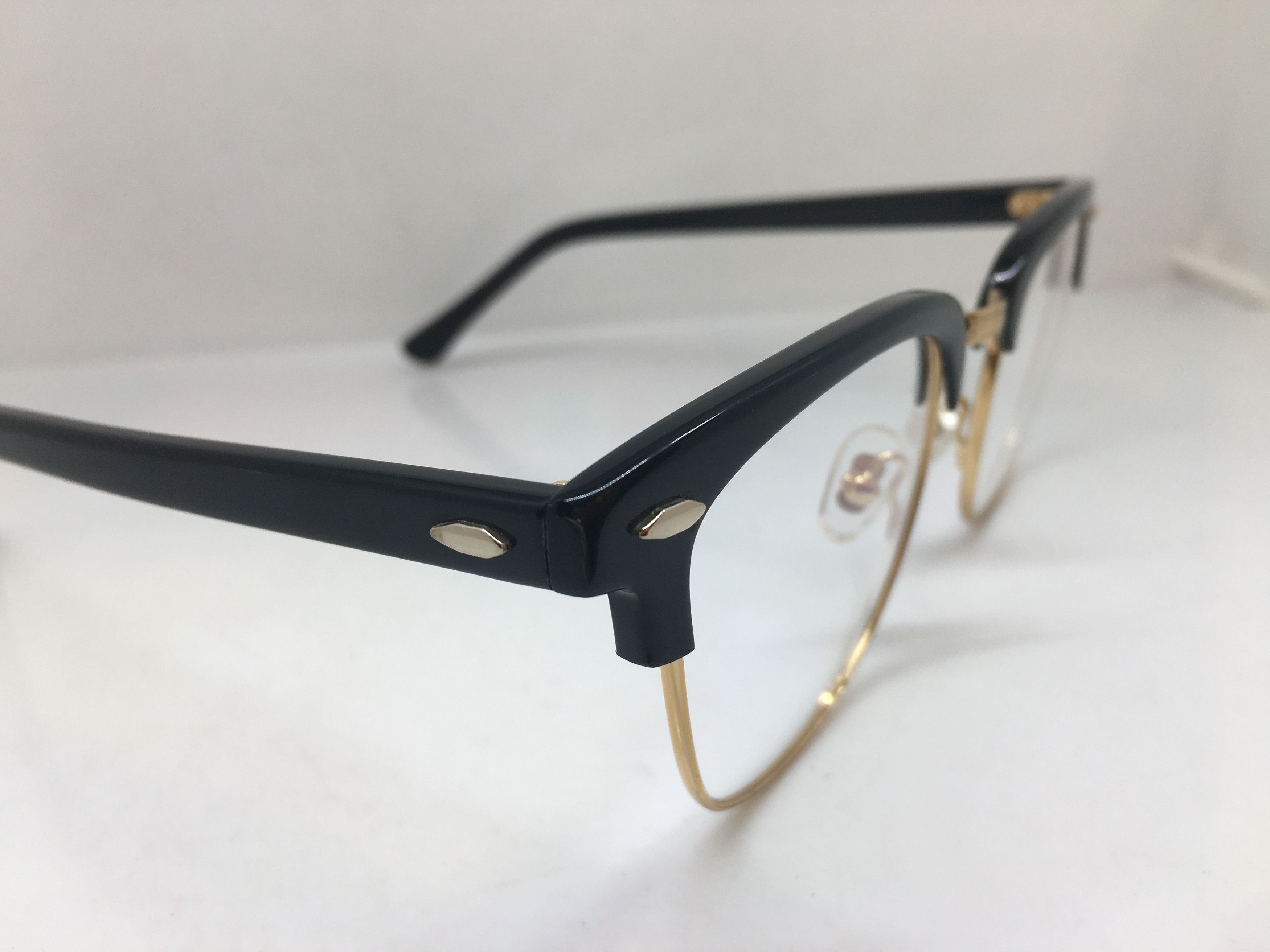 Other Mod Malcolm X Black Gold Eyeglasses Frame Size ONE SIZE - 2 Thumbnail