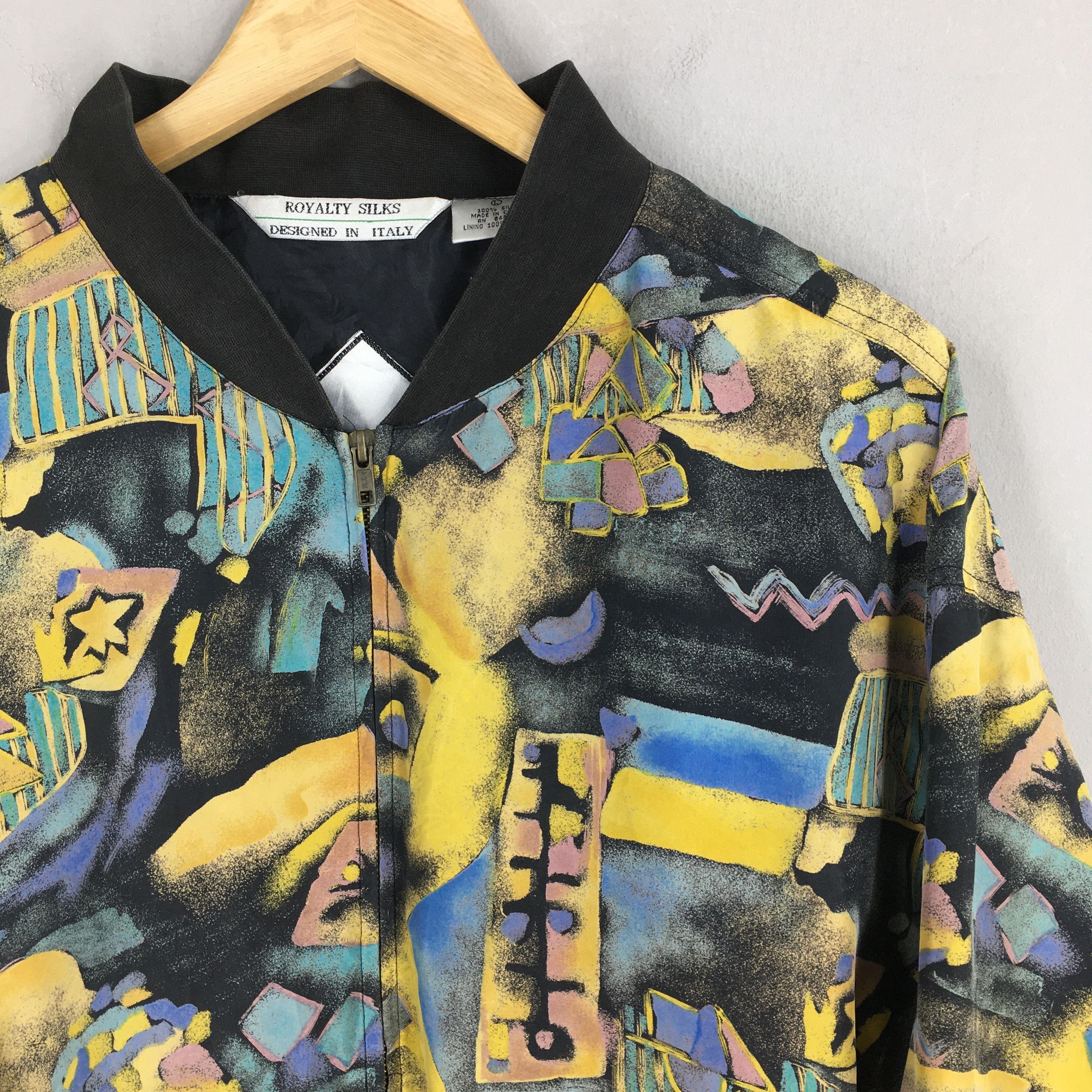 Other Vintage 90's Royalty Baroque Silk Jacket Large Size US L / EU 52-54 / 3 - 2 Thumbnail