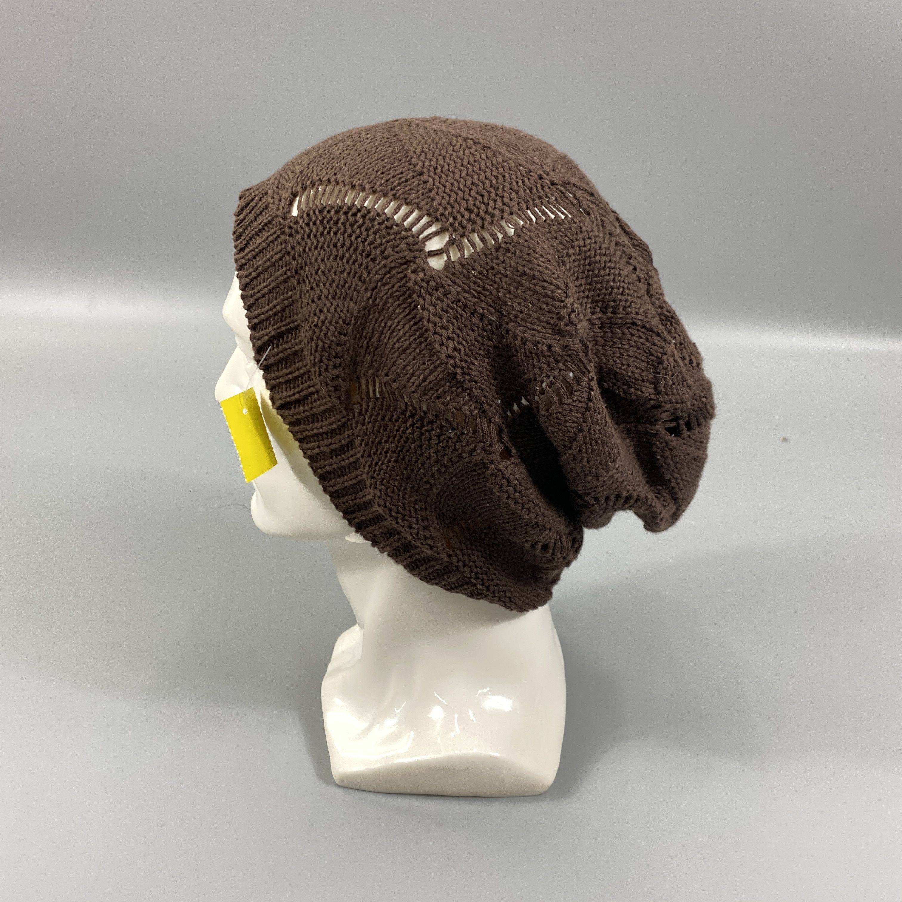 Japanese Brand Knit Pattern Slouchy Beanie Hats -BN1150 Size ONE SIZE - 1 Thumbnail