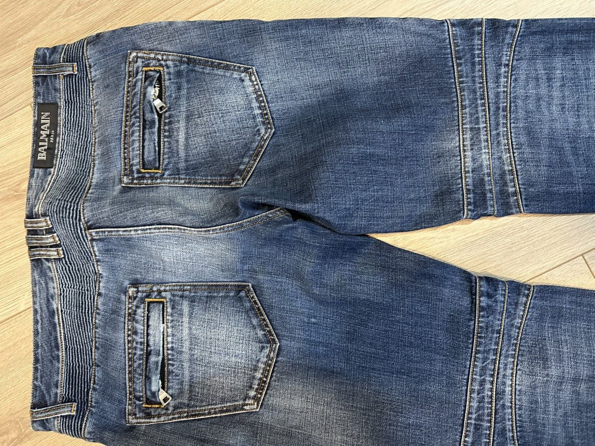 Balmain Balmain Biker Denim Size US 36 / EU 52 - 6 Thumbnail