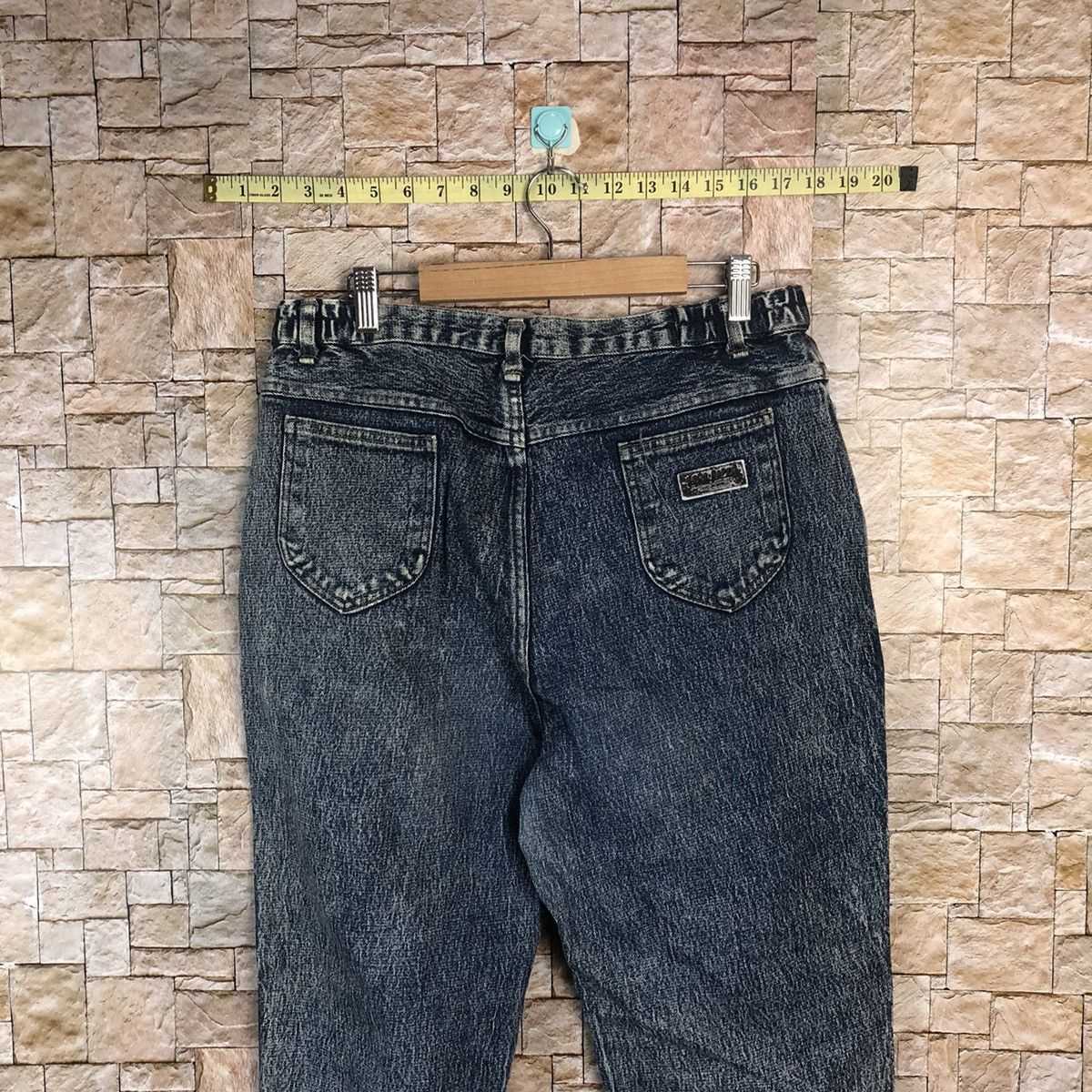 Japanese Brand × Vintage Long Happy Blue vintage faded Denim Pants #A112 Size US 30 / EU 46 - 13 Thumbnail