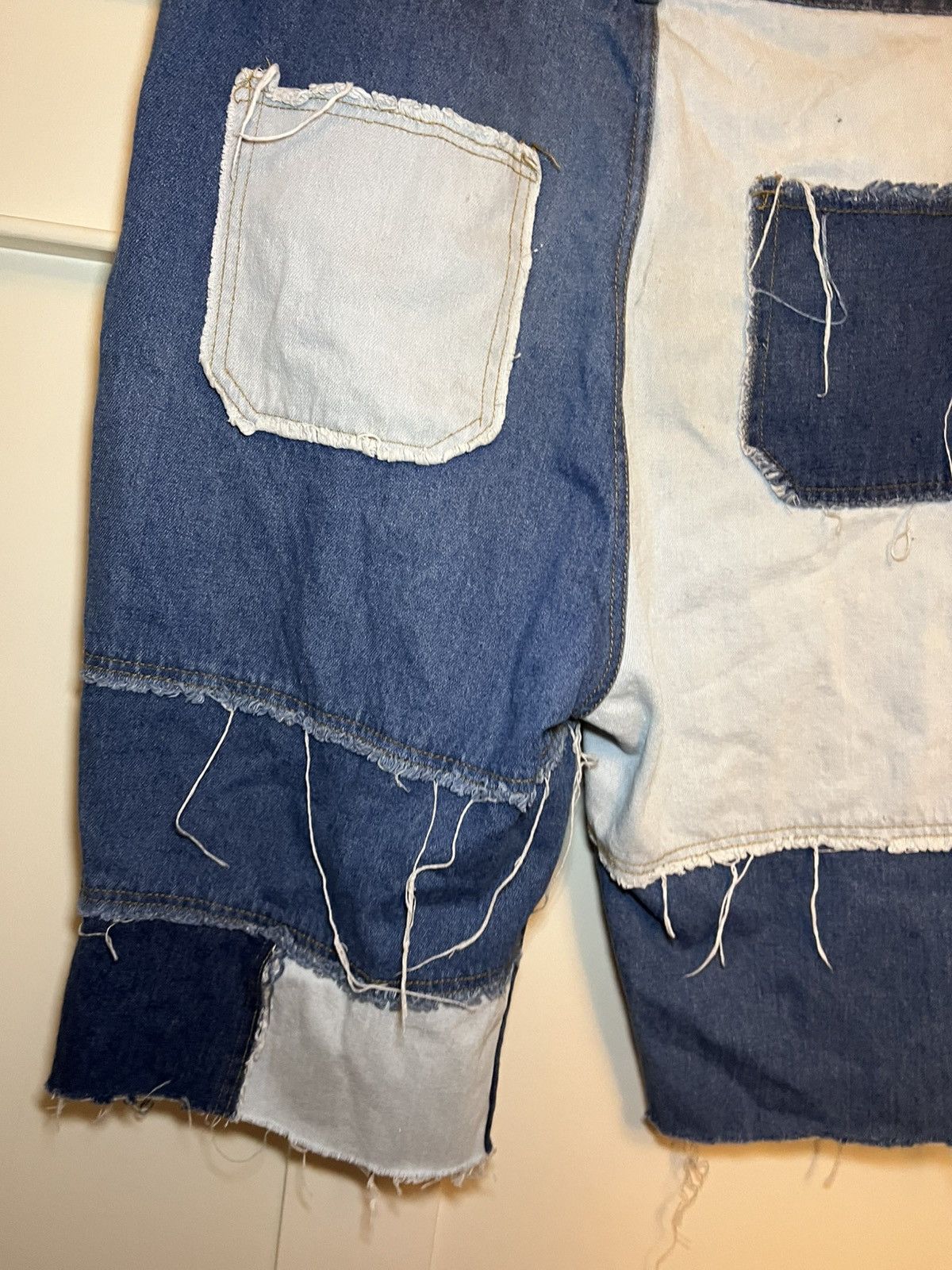 Other Distressed Denim patchwork jean shorts Size US 34 / EU 50 - 7 Thumbnail