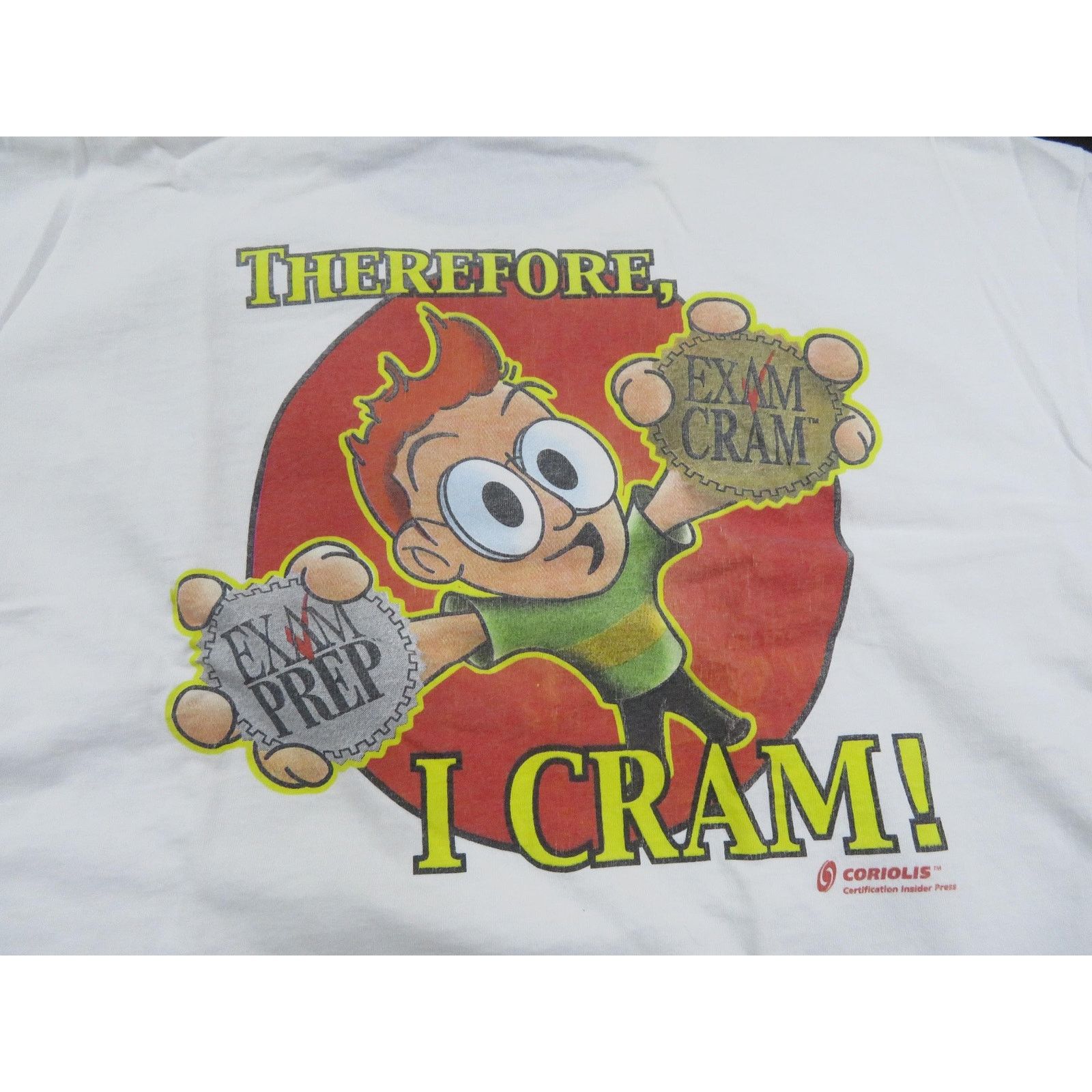 Other I Think Therefore I Cram Study Double Sided shirt XL 90s Size US XL / EU 56 / 4 - 2 Thumbnail
