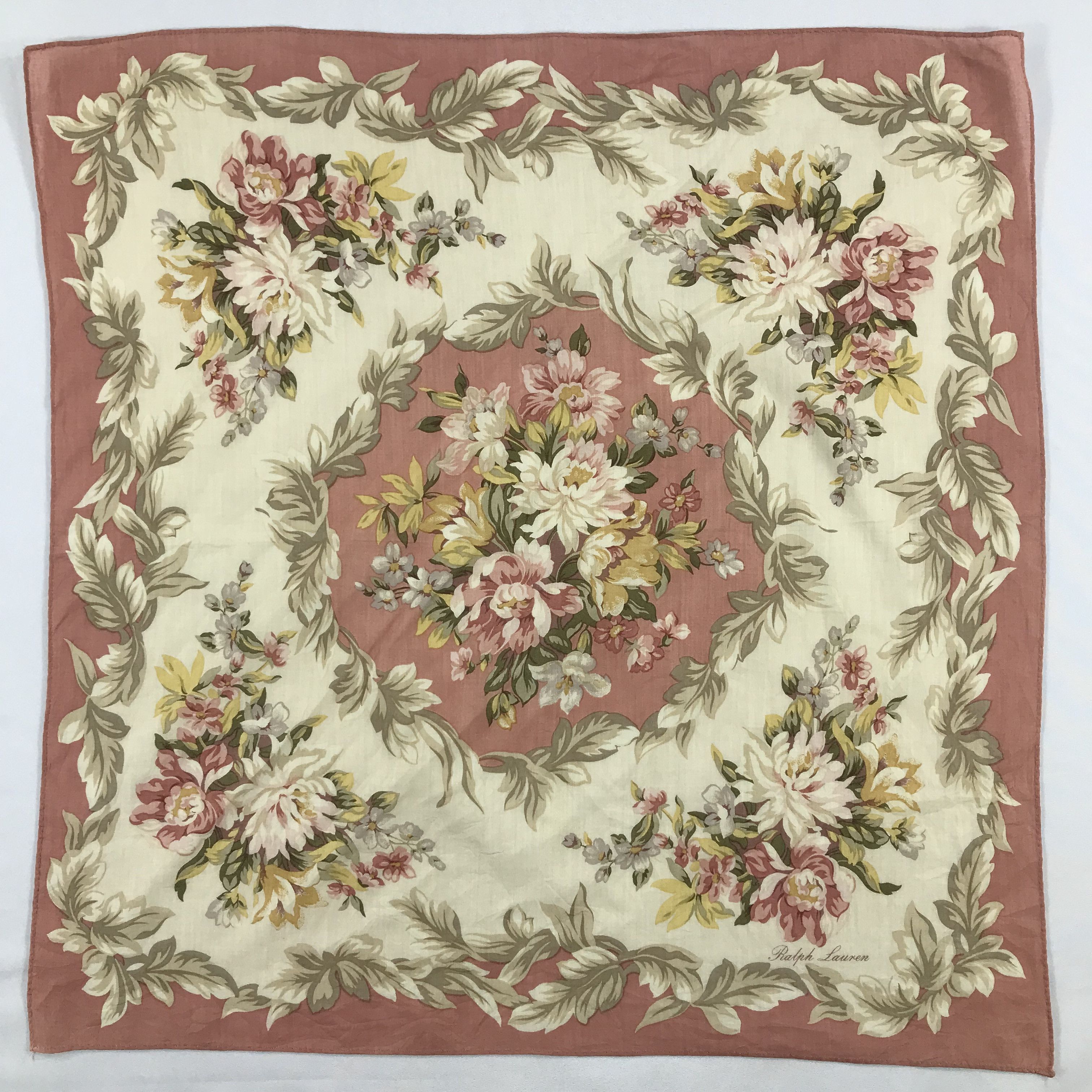 Ralph Lauren × Vintage Ralph Lauren Bandana / Handkerchief / Neckerchief - S2515 Size ONE SIZE - 1 Thumbnail