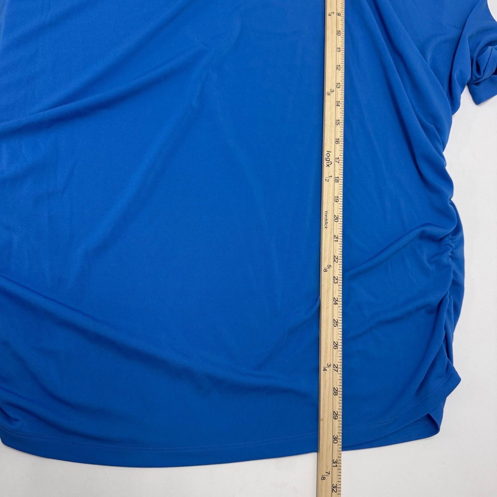 Marina Rinaldi Marina Rinaldi Dolman Batwing Sleeve Blouse Blue Plus 20-22 Size 3XL / US 20-22 - 5 Thumbnail