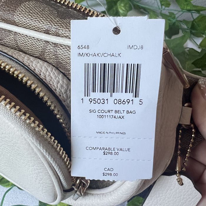 Coach Court Belt Bag In Signature Canvas coach 6548 Grailed