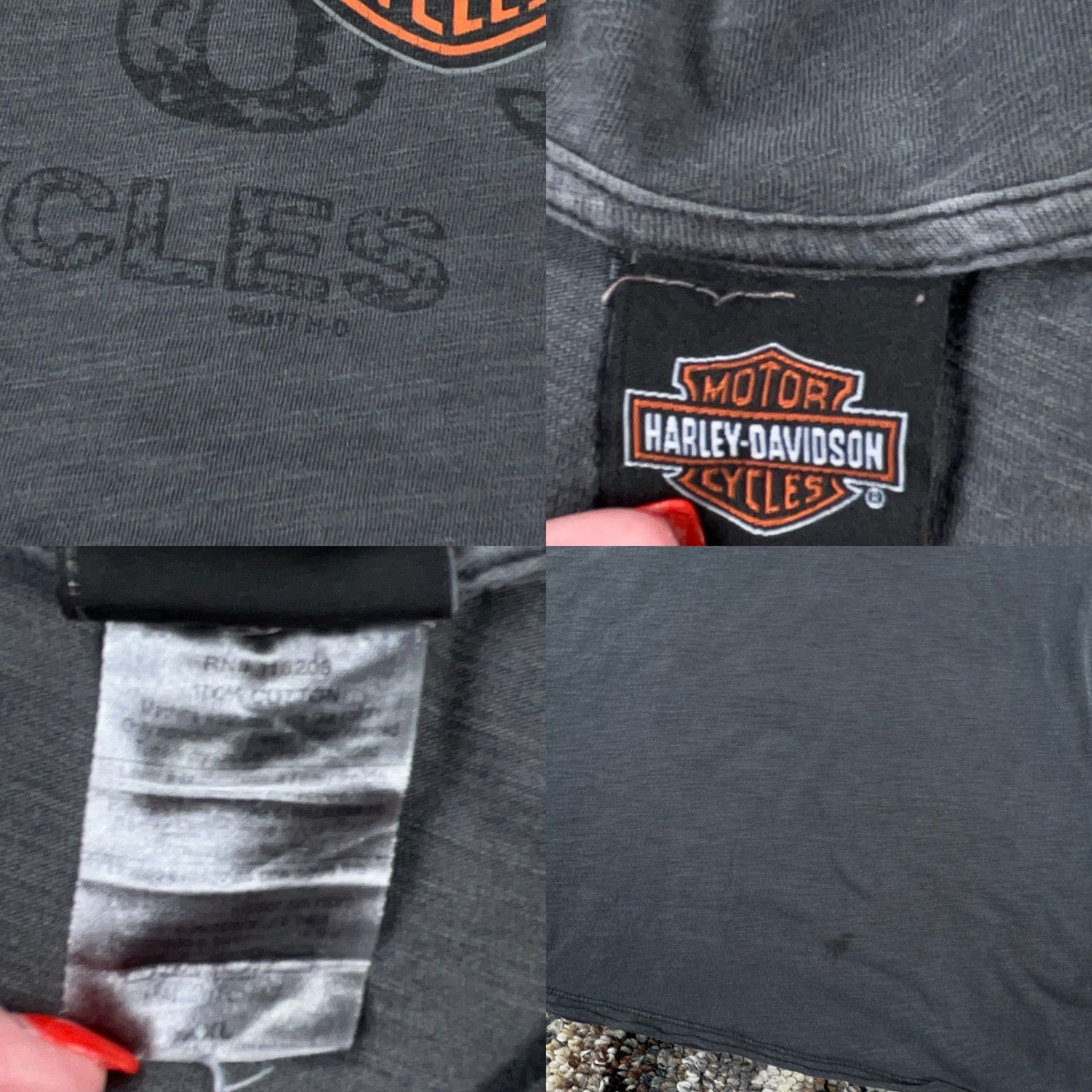 Harley Davidson Harley-Davidson Shirt Men XL Gray Tee Polo Henley VTG Regular casual classics Size US XL / EU 56 / 4 - 8 Thumbnail