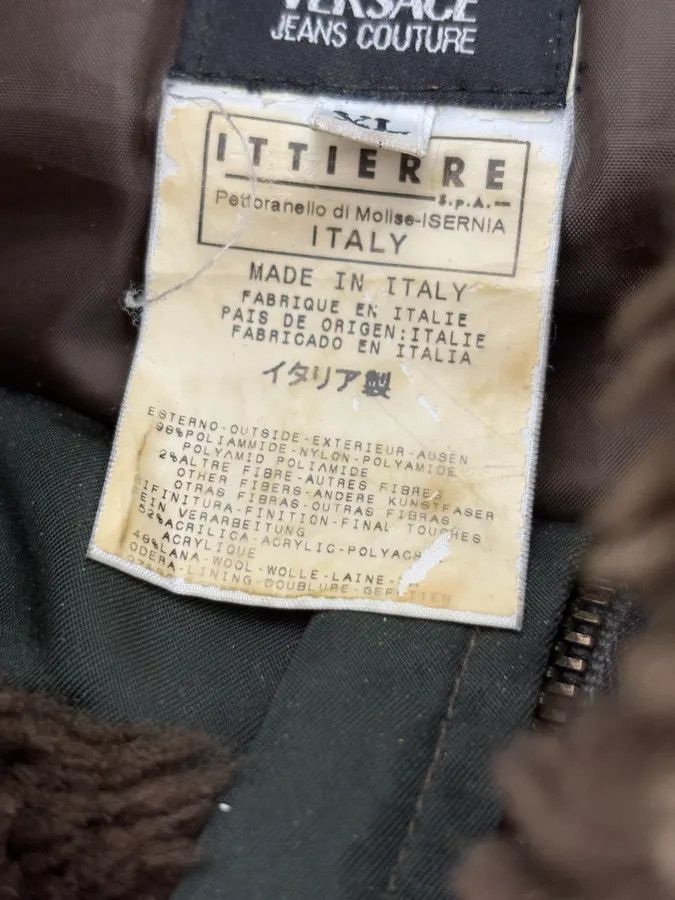 Versace AW2003 Versace Olive Green Aviator Bomber Jacket Size US M / EU 48-50 / 2 - 10 Thumbnail