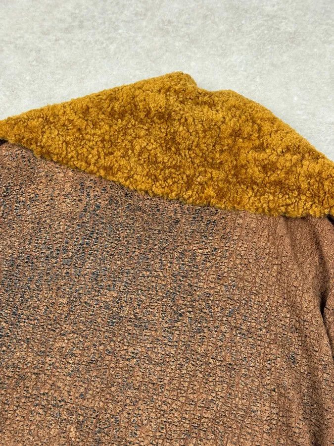 Jean Paul Gaultier 2000s Jean Paul Gaultier Brown Aged Raw Cotton Jacket Size M / US 6-8 / IT 42-44 - 7 Thumbnail