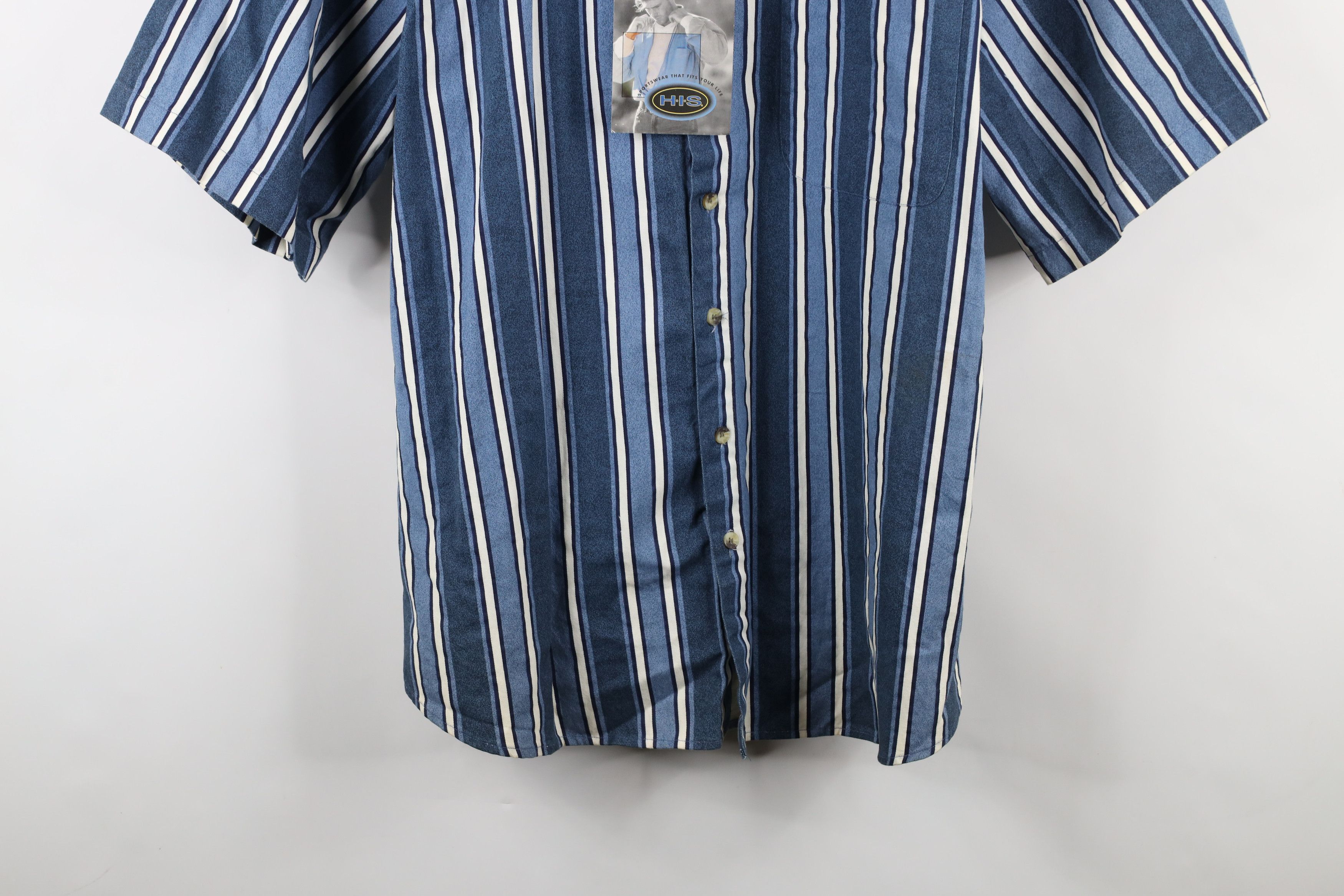 Vintage Deadstock Vintage 90s Streetwear Block Button Down Shirt Size US XXL / EU 58 / 5 - 3 Thumbnail