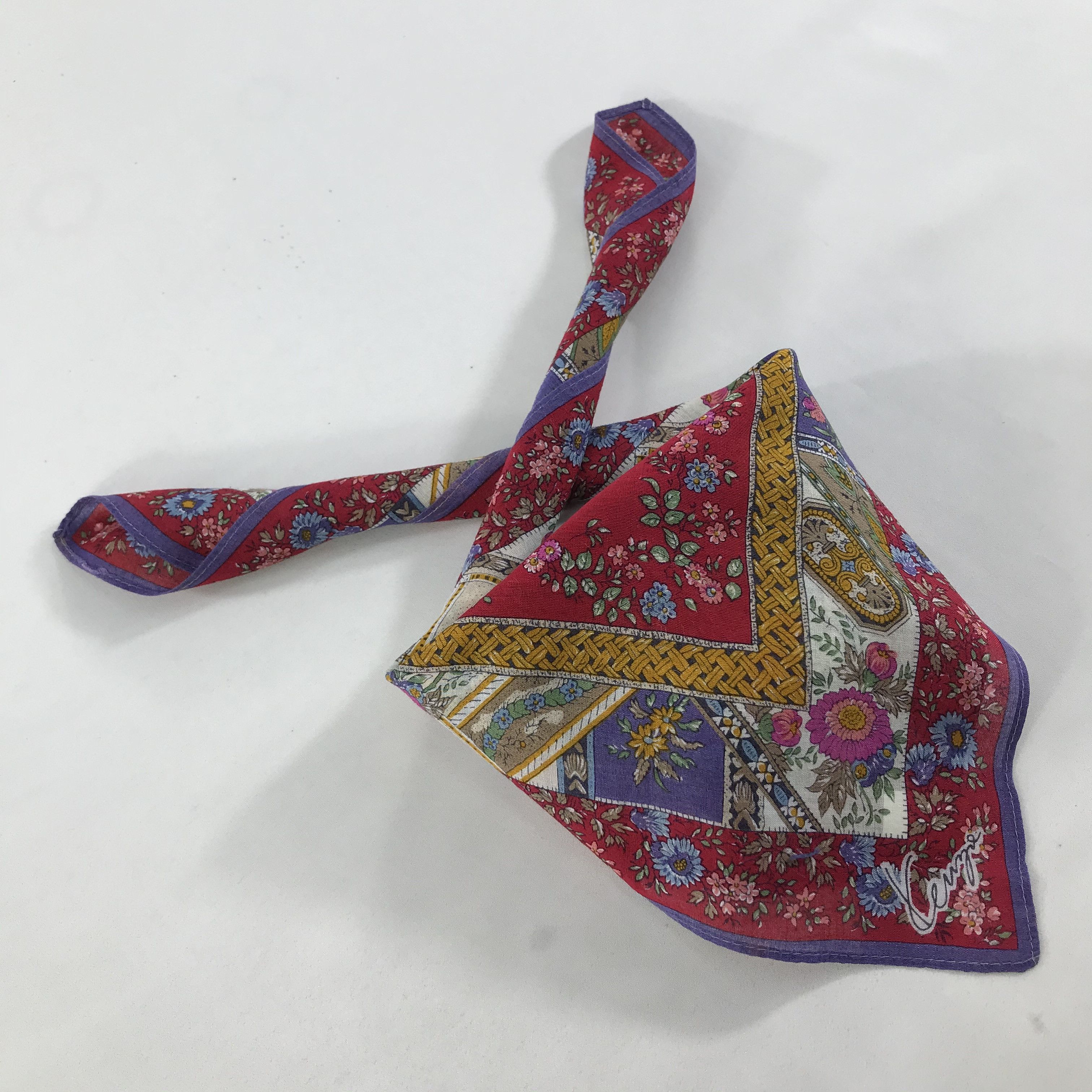 Kenzo × Vintage Kenzo Bandana / Handkerchief / Neckerchief - S1487 Size ONE SIZE - 4 Thumbnail
