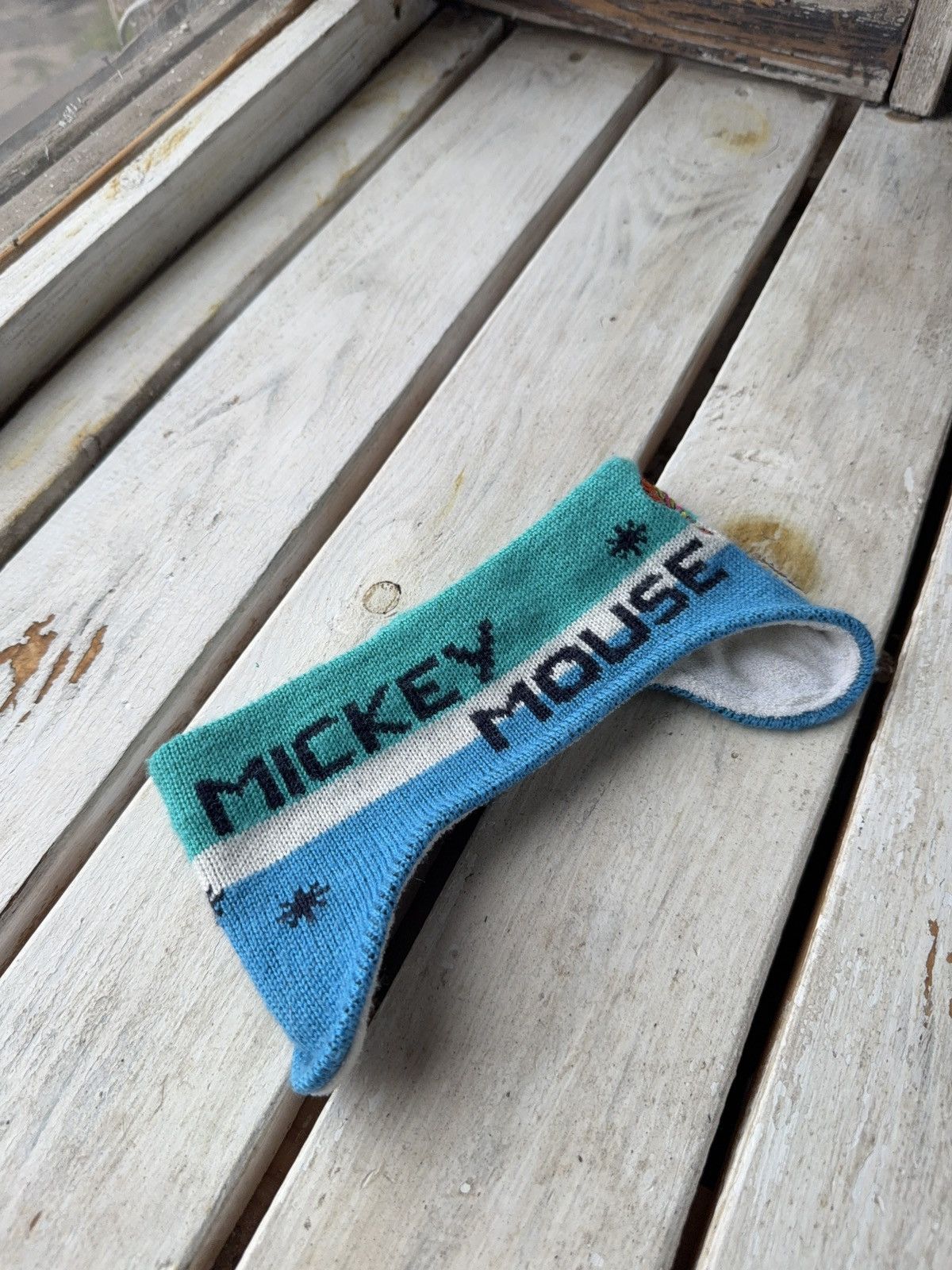 Disney Vintage Mickey Mouse Knit Kids Headband Disney 90s Size ONE SIZE - 2 Thumbnail