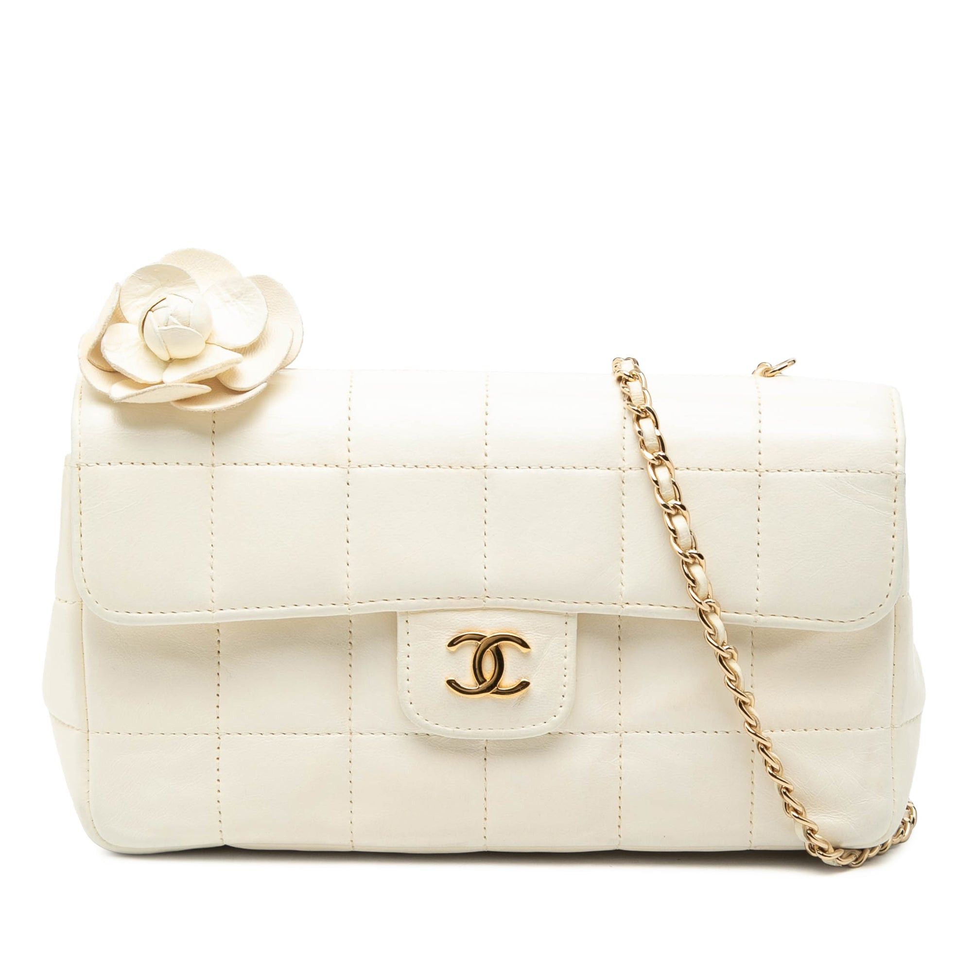 Chanel Mini Lambskin Chocolate Bar Camellia Flap Size ONE SIZE - 1 Thumbnail