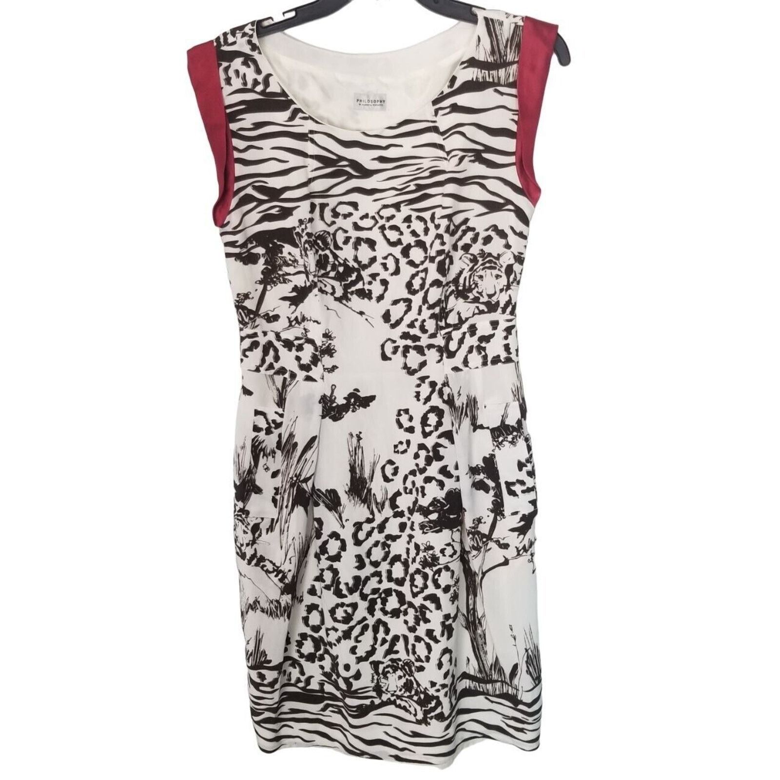 Alberta Ferretti Philosophy Di Alberta Ferretti Womens 100% Silk Animal Print Size M / US 6-8 / IT 42-44 - 1 Thumbnail