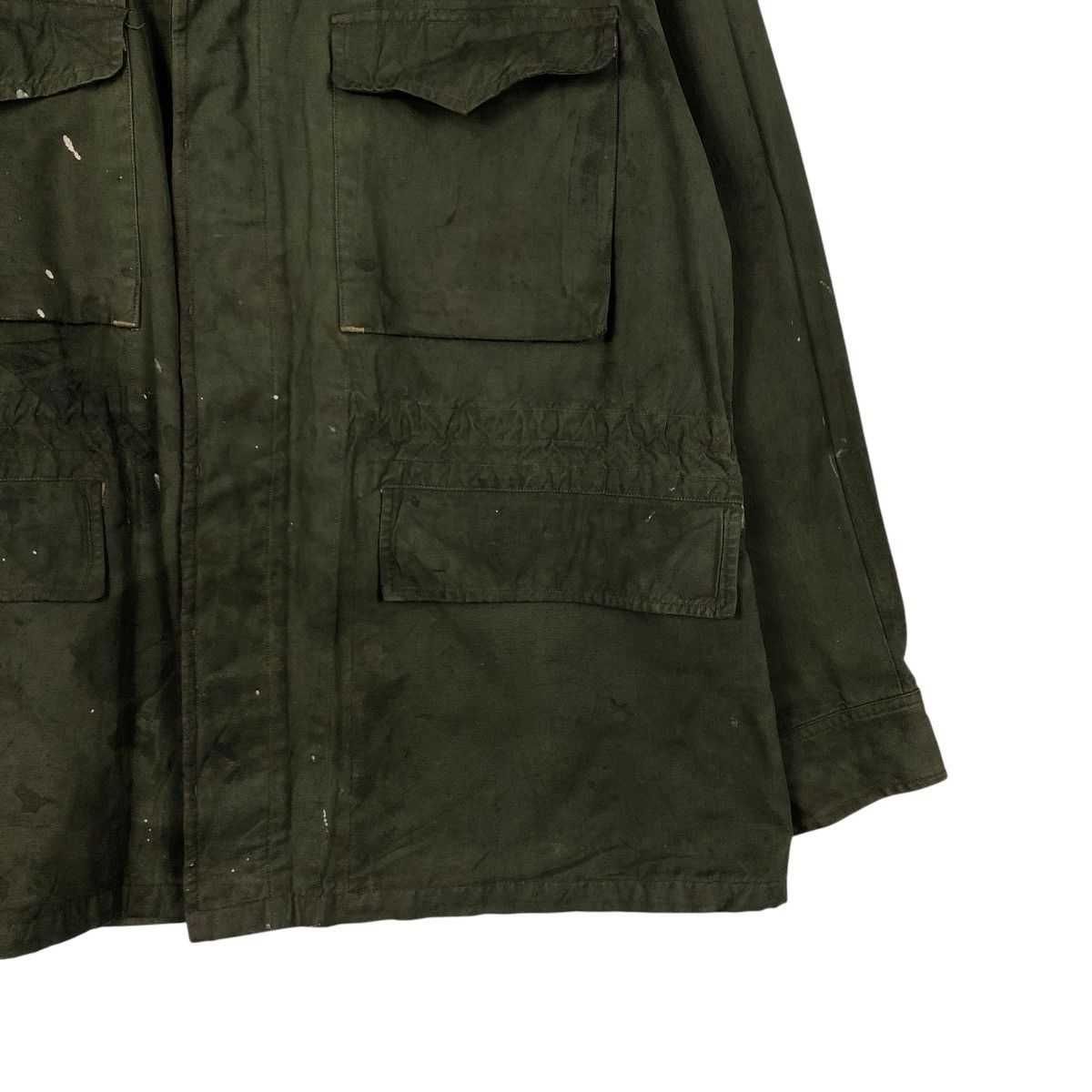 Vintage 🔥VINTAGE CHORE MILITARY JACKET CARGO MULTI POCKET WORLD WAR Size US M / EU 48-50 / 2 - 7 Thumbnail