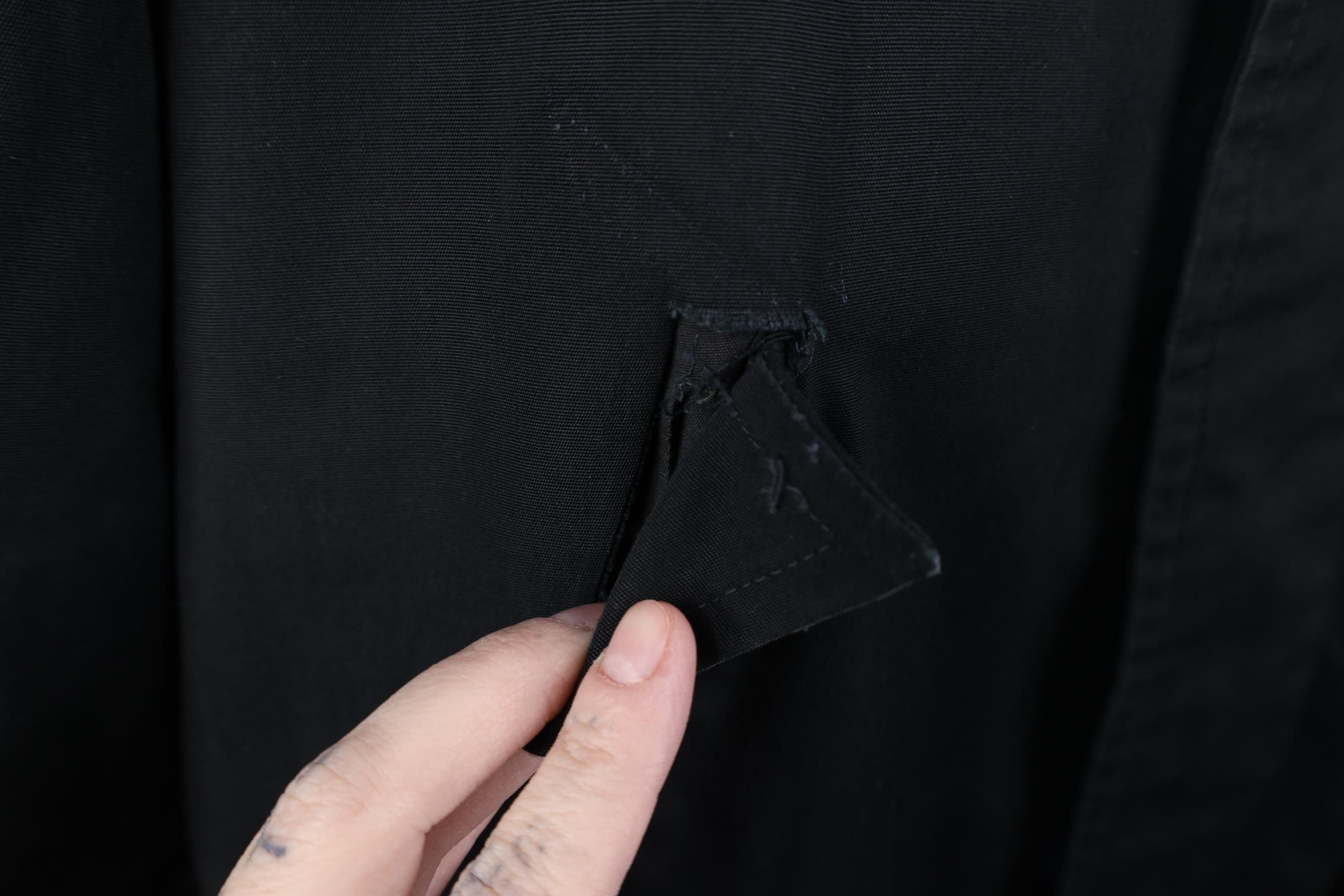 Vintage Vintage 50s 60s Lined Trench Coat Rain Jacket Black USA Size US L / EU 52-54 / 3 - 5 Thumbnail