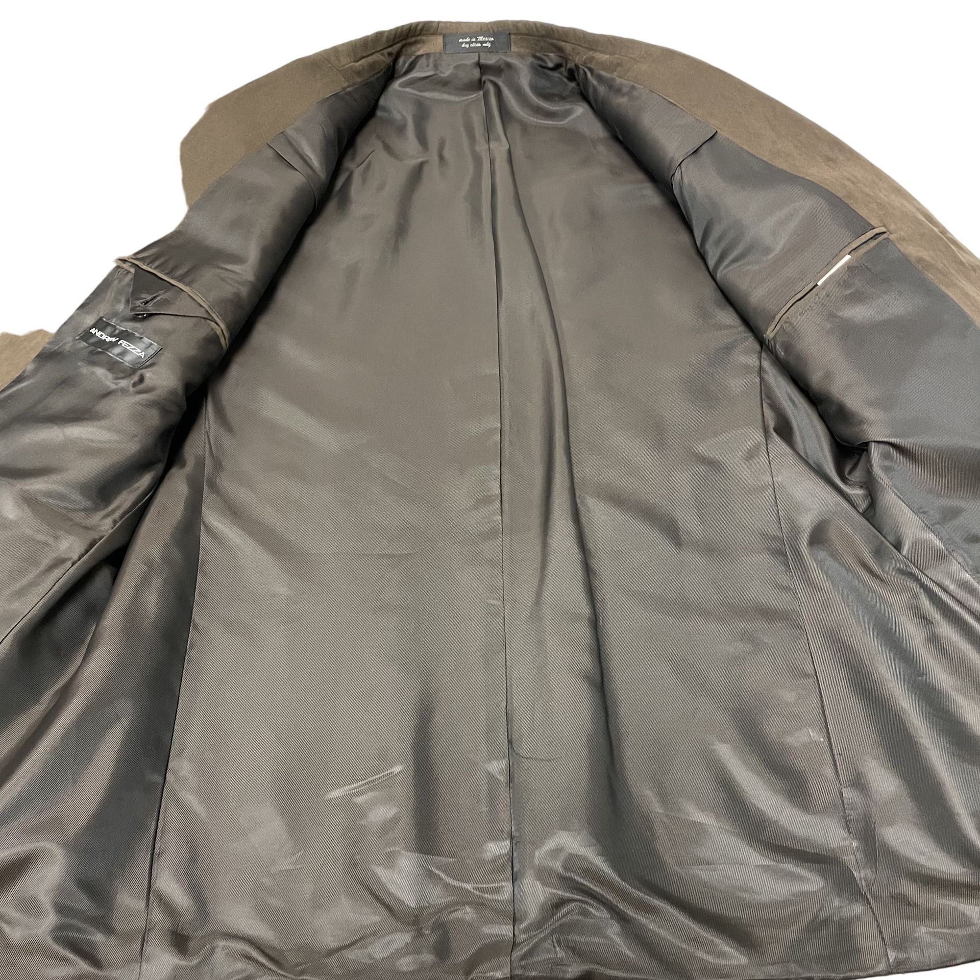 Andrew Fezza Andrew Fezza Brown Sport Coat MICROFIBER 3 Btn Jacket Size 44R - 5 Thumbnail