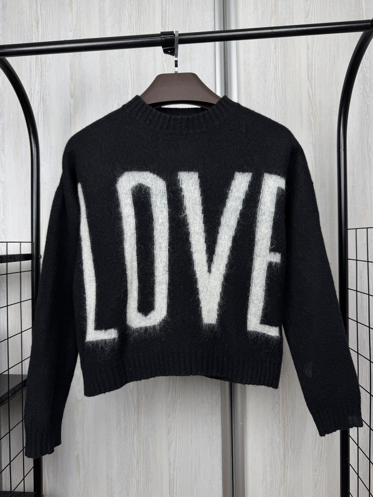 Dondup Dondup “LOVE” big logo wool cashmere mohair sweater Size XS / US 0-2 / IT 36-38 - 2 Thumbnail