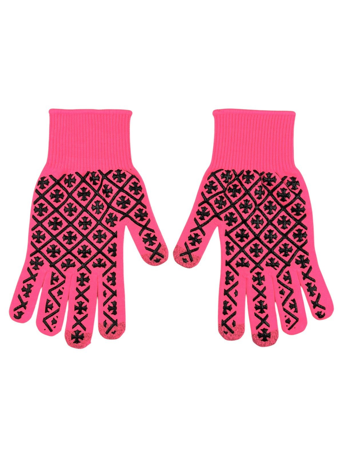 Chrome Hearts Chrome Hearts Checkmate Logo Work Gloves Medium Pink Size ONE SIZE - 3 Thumbnail