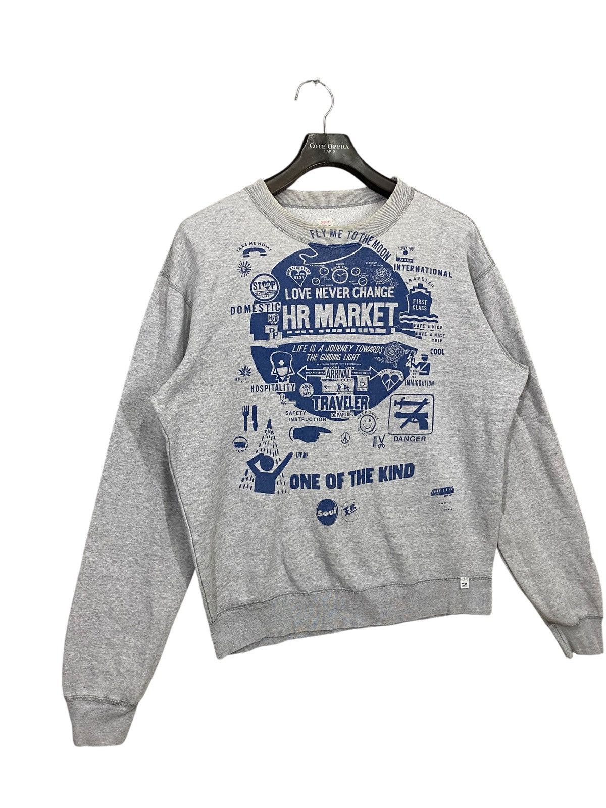 HOLLYWOOD RANCH MARKET Vintage japanase brand HR MARKET fullprinted sweatshirt Size US M / EU 48-50 / 2 - 2 Thumbnail
