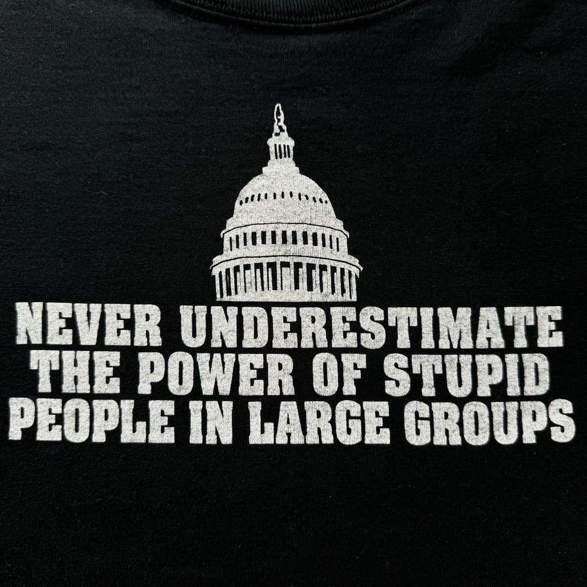 Vintage 2000s Large group of Stupid people funny tee White house Y2k Size US XL / EU 56 / 4 - 3 Thumbnail