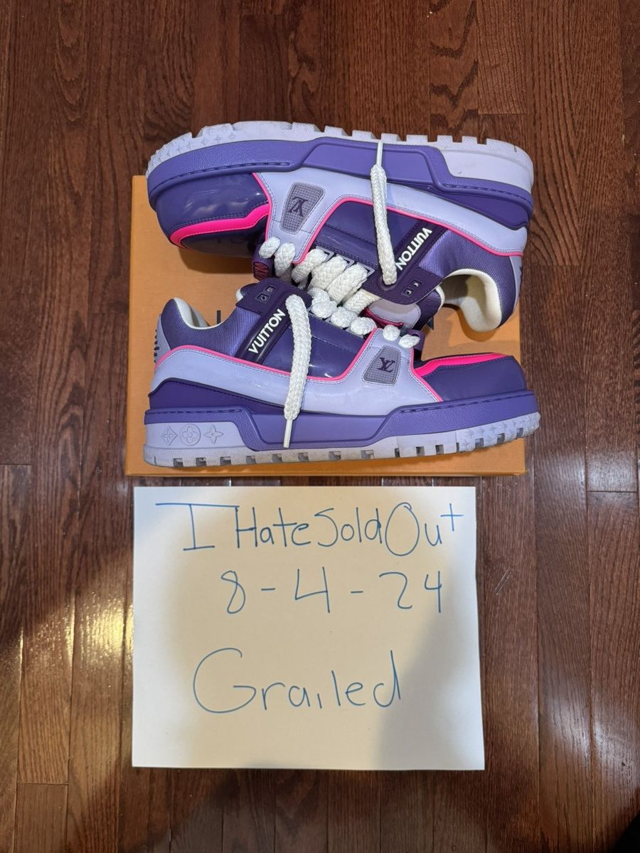 Louis Vuitton Louis Vuitton Trainers Maxi Violet Purple Pink Size US 11 / EU 44 - 2 Thumbnail