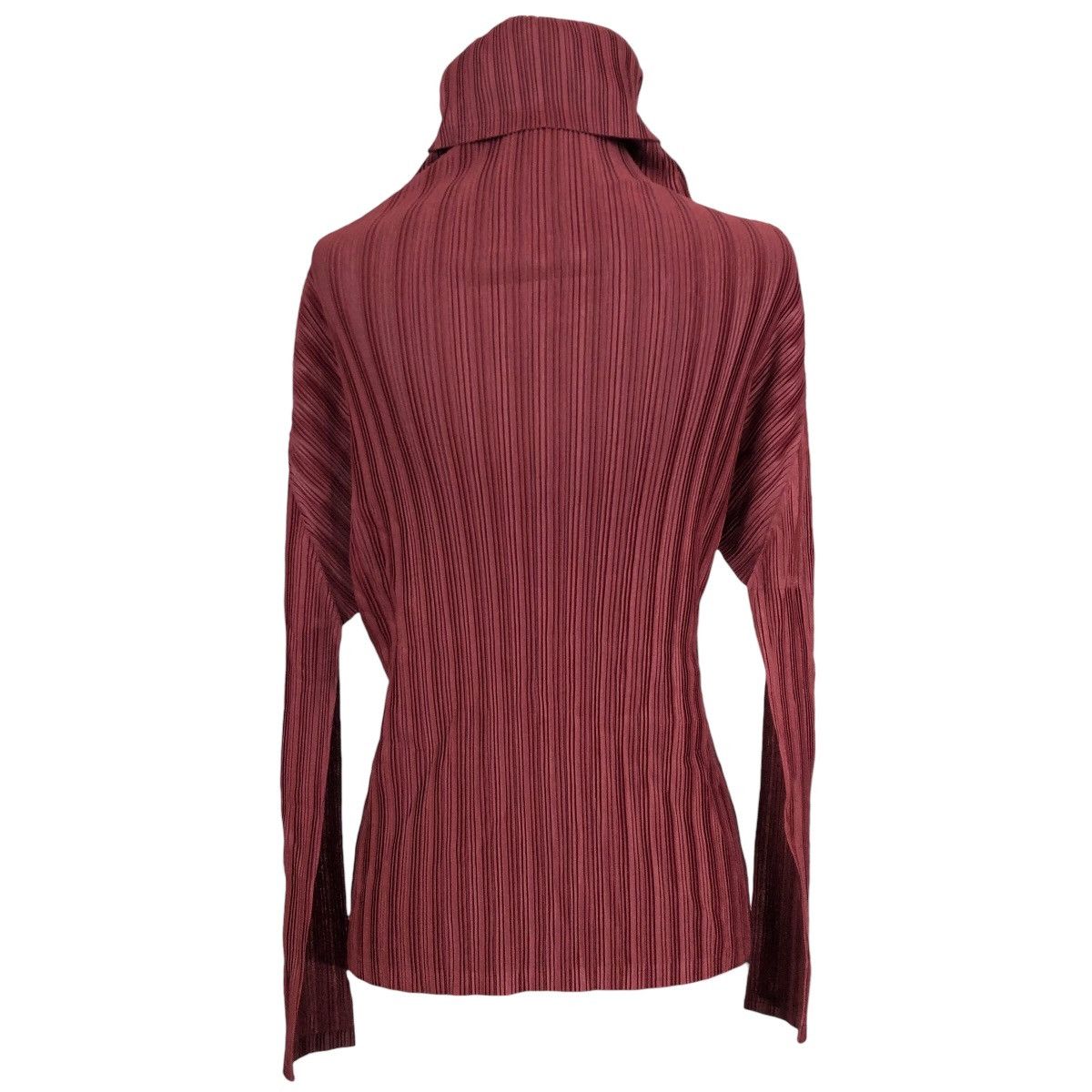 Issey Miyake Vintage Pleats Please Issey Miyake Turtleneck Pleated Top Size S / US 4 / IT 40 - 13 Thumbnail