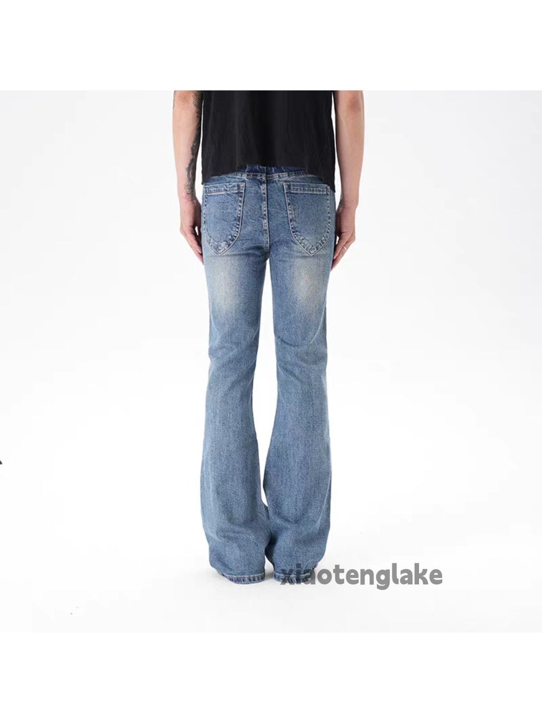 Jean Unisex outdoor utility punk yuppie grunge flared jeans Size US 28 / EU 44 - 7 Thumbnail