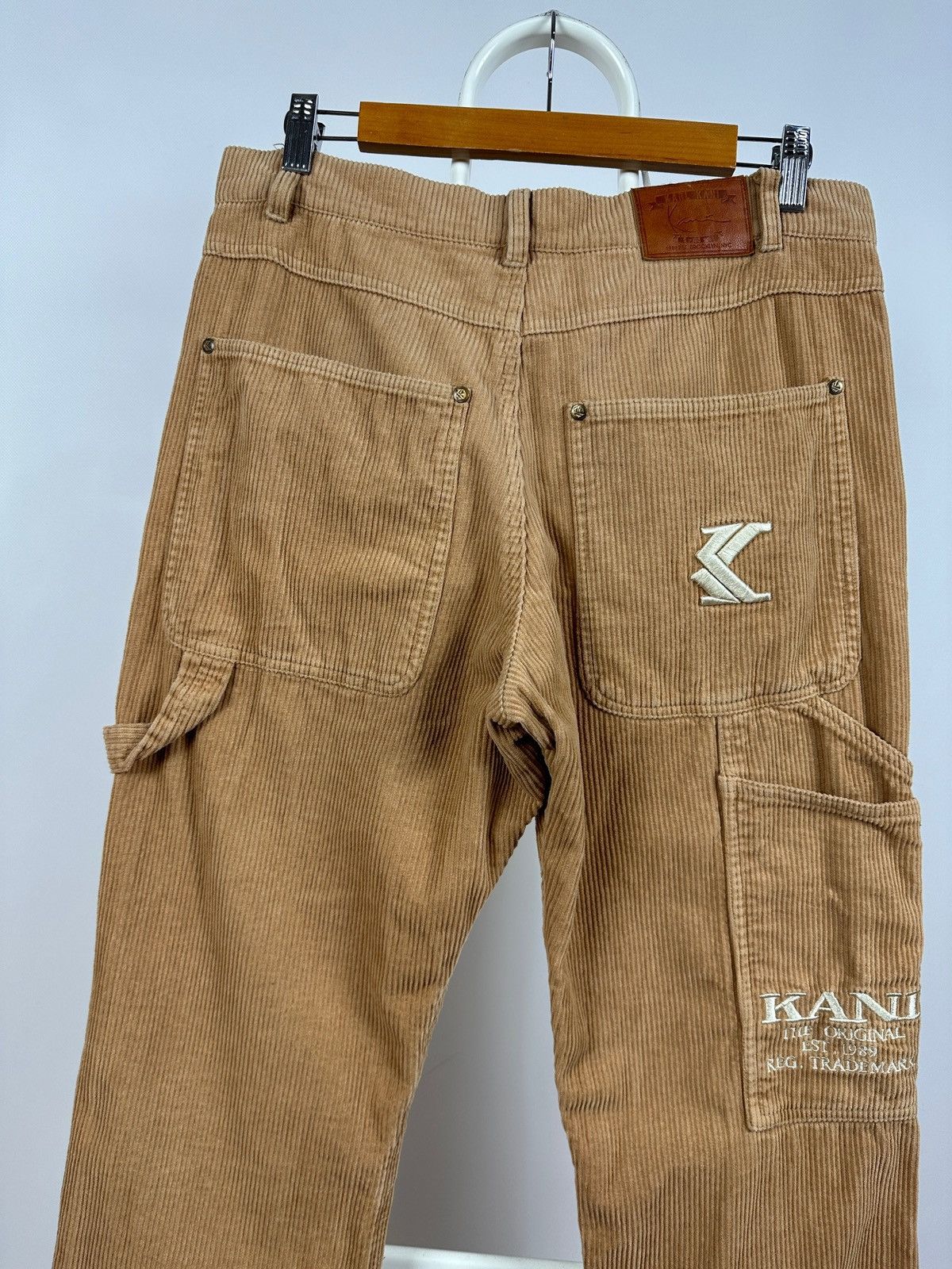 Karl Kani Vintage Karl Kani Corduroy Y2K Rap Baggy Cargo Pants Size US 30 / EU 46 - 5 Thumbnail