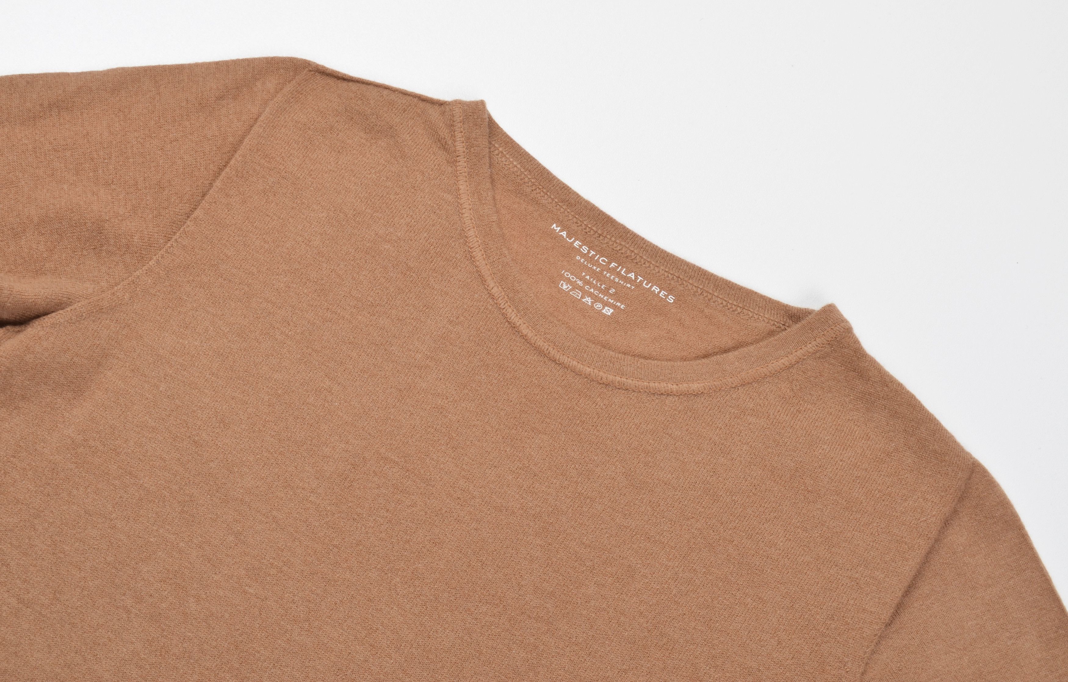 MAJESTIC FILATURES Majestic Filatures Deluxe Teeshirt 100% Cashmere Soft Tee Size S / US 4 / IT 40 - 4 Thumbnail