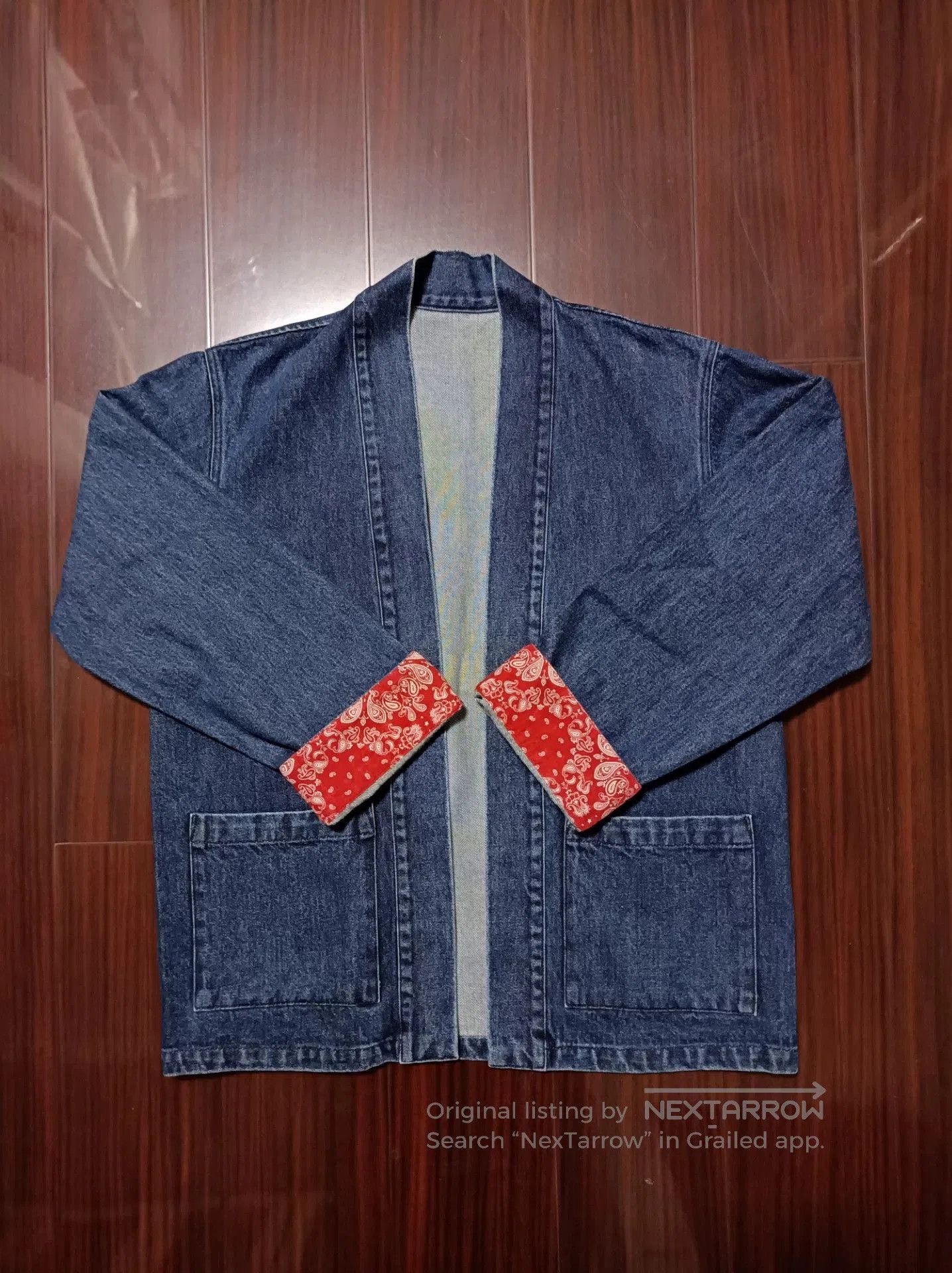 Sophnet. SOPHNET Indigo Paisley Kimono. Size US S / EU 44-46 / 1 - 1 Thumbnail