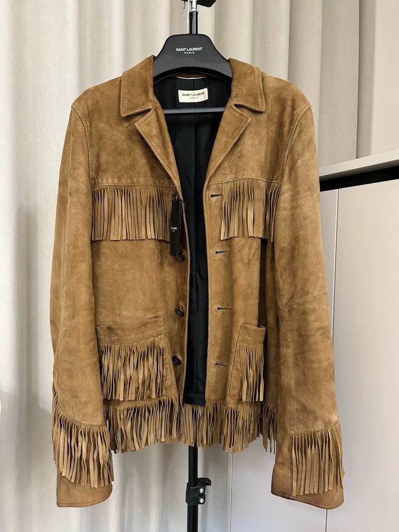 Saint Laurent Paris Saint Laurent Paris16 SS Suede Tassel Bat Jacket 2504-Next Size US M / EU 48-50 / 2 - 1 Thumbnail