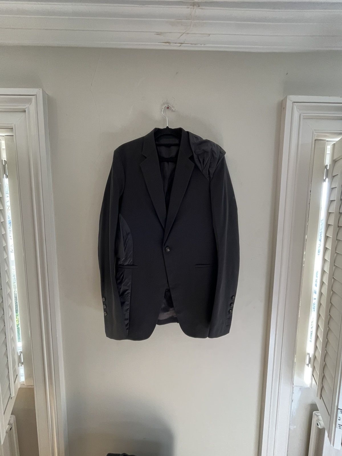 Rick Owens Rick owens glitter drape soft blazer 48 Size 48R - 2 Thumbnail