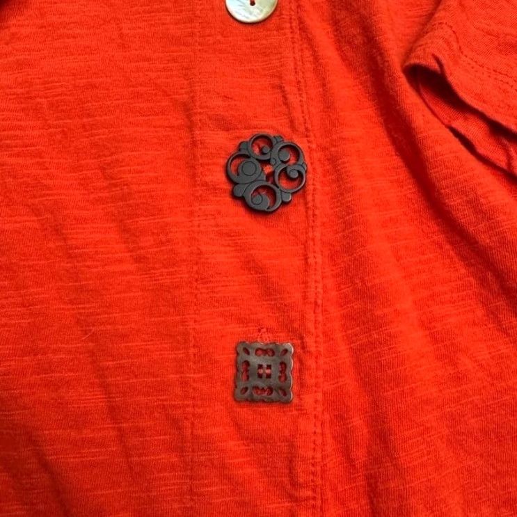 Vintage VINTAGE Always Indigo Red Cotton Blouse Women Plus 2X Boho Casual Tunic Top 3/4 Sleeve Size XXL / US 16-18 / IT 52-54 - 6 Thumbnail
