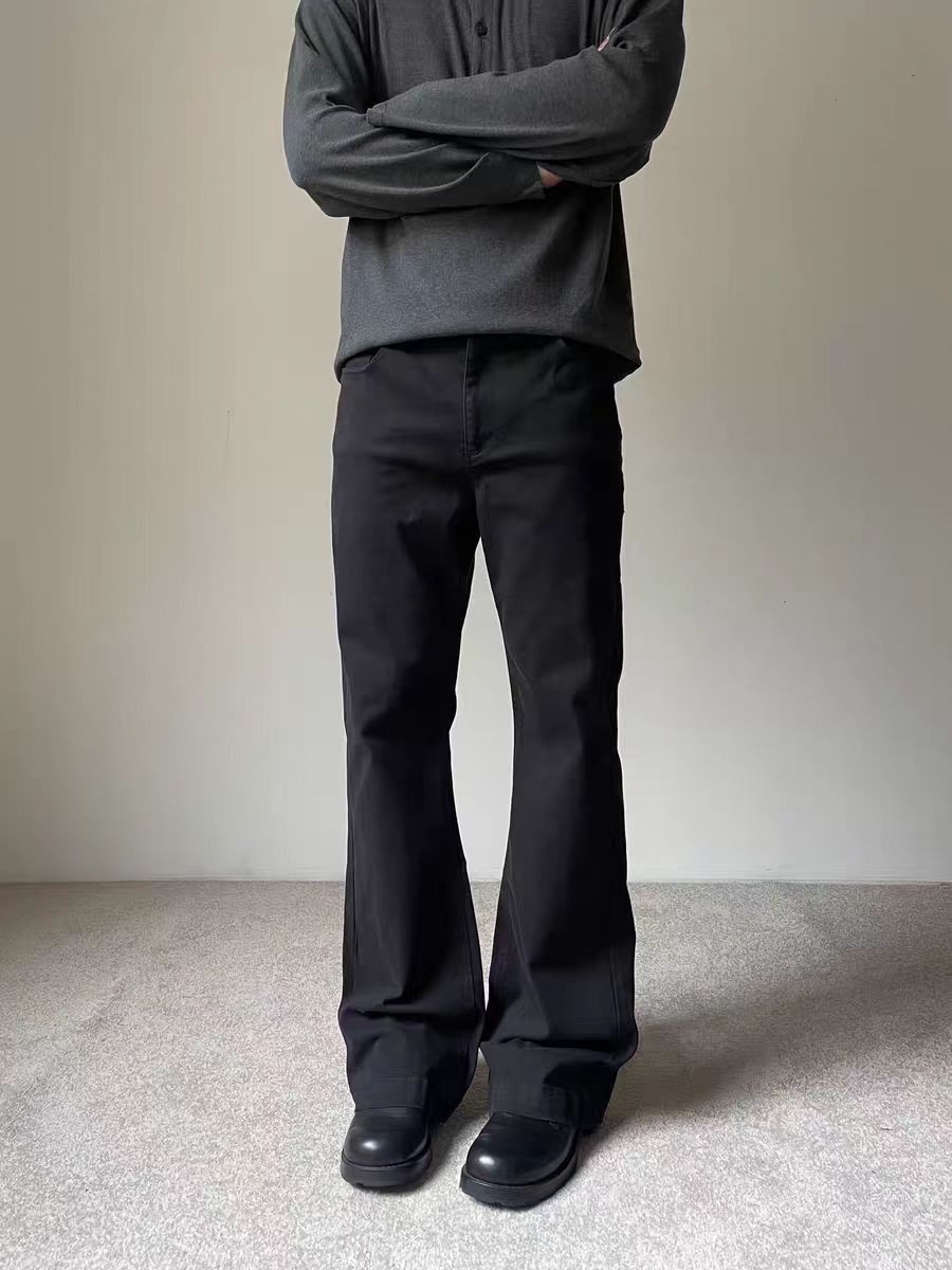 Jean Black loose-fitting casual work pants Size US 34 / EU 50 - 1 Thumbnail