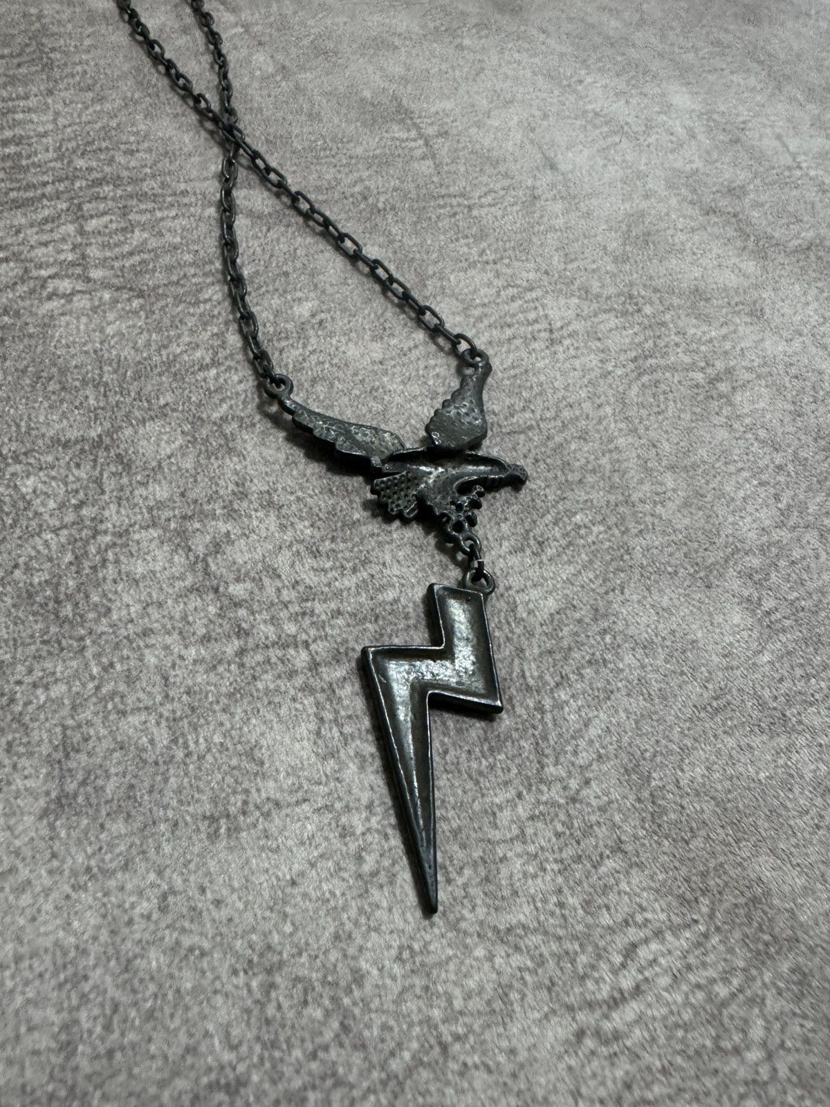 Japanese Brand × Jean Paul Gaultier Batsu Bolt Lightning x Eagle S.Steel Necklace Size ONE SIZE - 5 Thumbnail