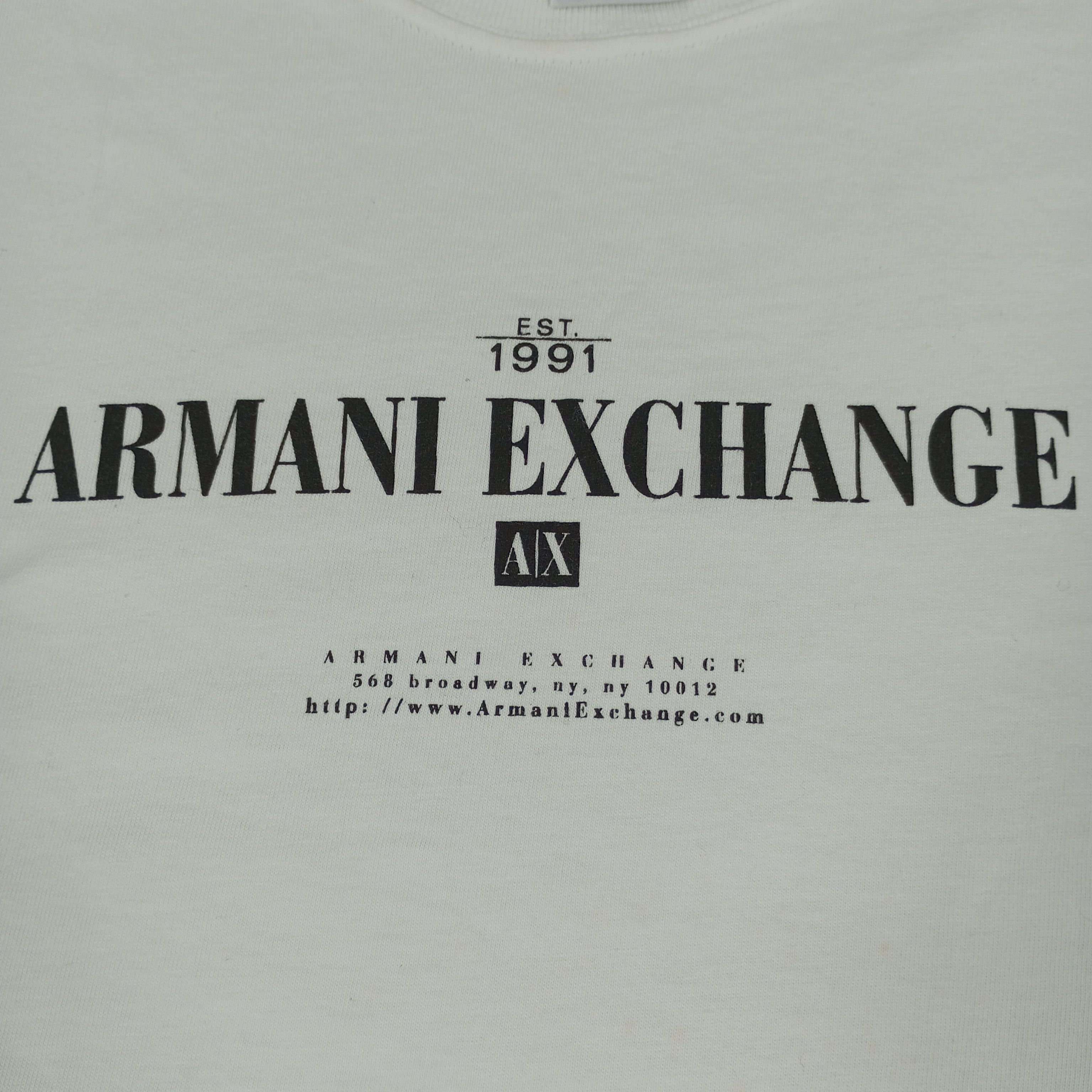 Armani Exchange × Vintage Armani Exchange Fashion Designer Brand Tshirt Size US L / EU 52-54 / 3 - 2 Thumbnail
