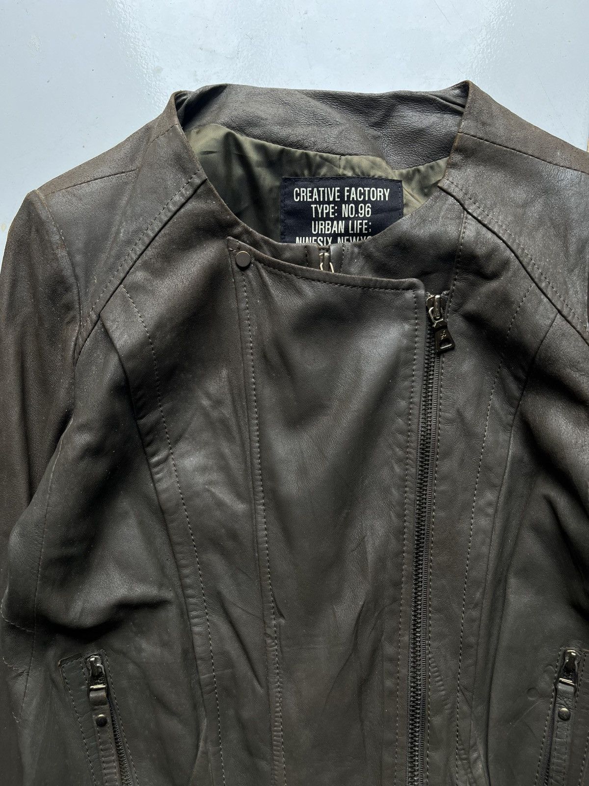 Isamu Katayama Backlash 2000s Nine Six double zipper leather jacket Size US M / EU 48-50 / 2 - 4 Thumbnail