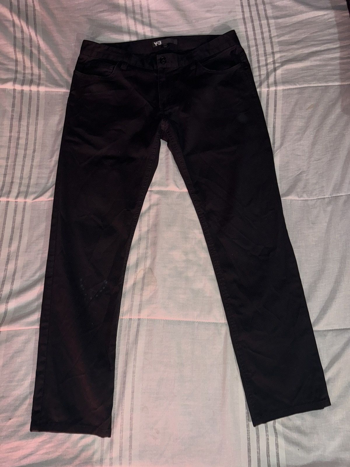 Adidas × Y-3 Y-3 Black Straight Pants Size US 30 / EU 46 - 1 Thumbnail