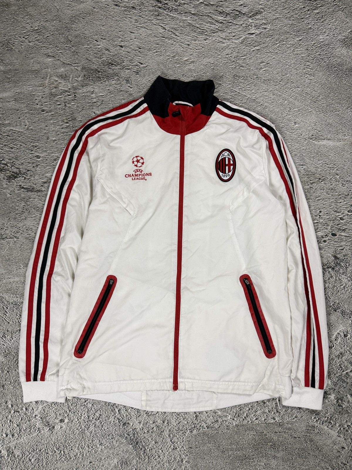 AC Milan Adidas tracksuit white Champions League