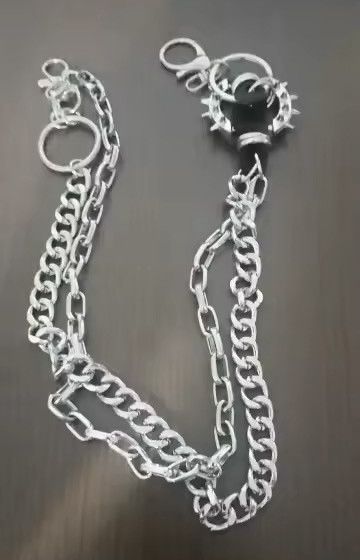 Other Punk Rock Layered Metal Chain Keychains Size ONE SIZE - 10 Thumbnail